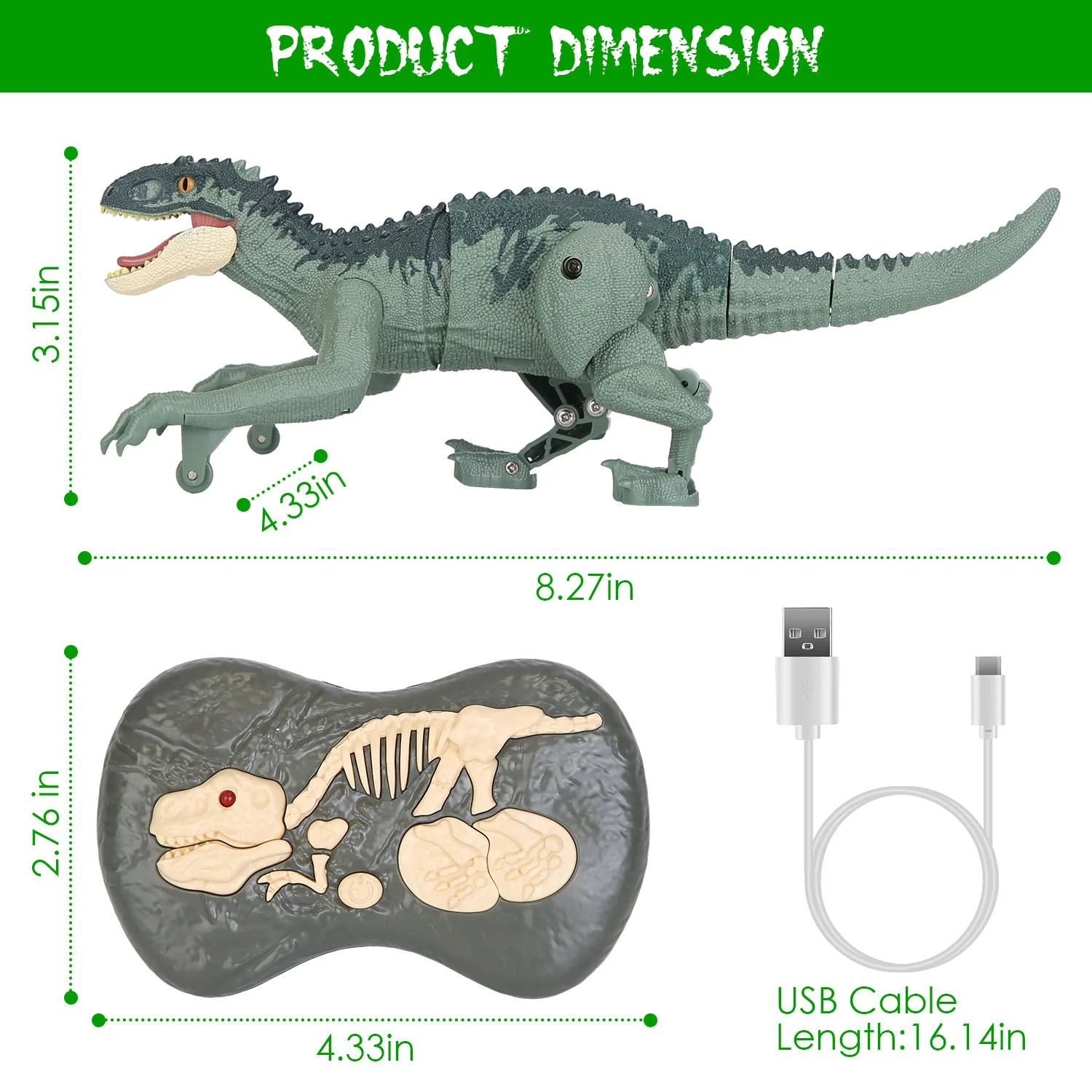 GBruno Remote Control Dinosaur Toys - Image 2