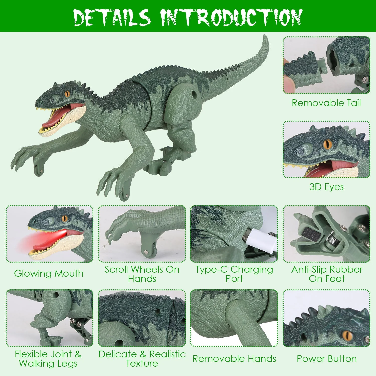 GBruno Remote Control Dinosaur Toys - Image 4