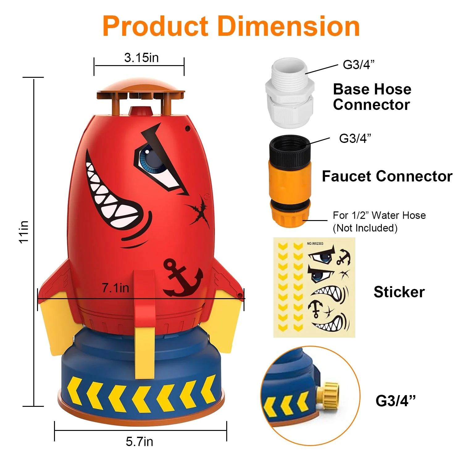 GBruno Rocket Sprinkler Launcher - Image 3