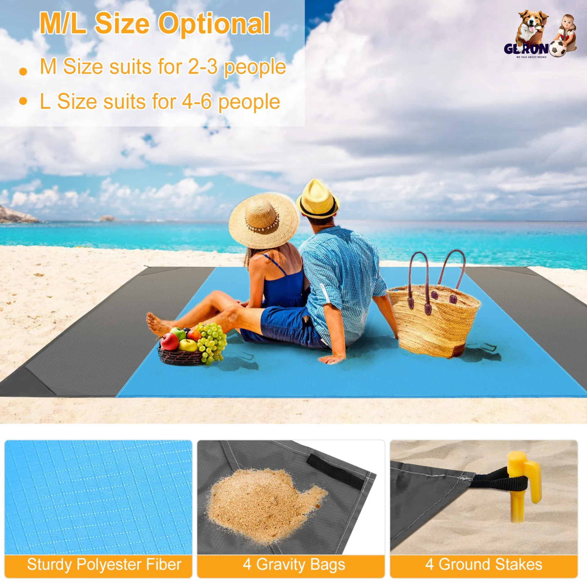 GBruno Sand Proof Picnic Blanket - Image 5