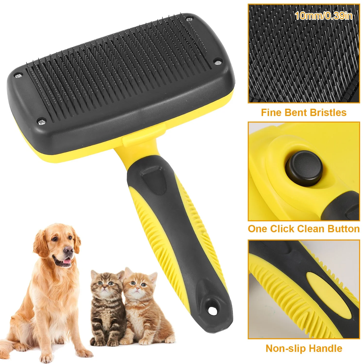 GBruno Self Cleaning Slicker Brush Pets - Image 3