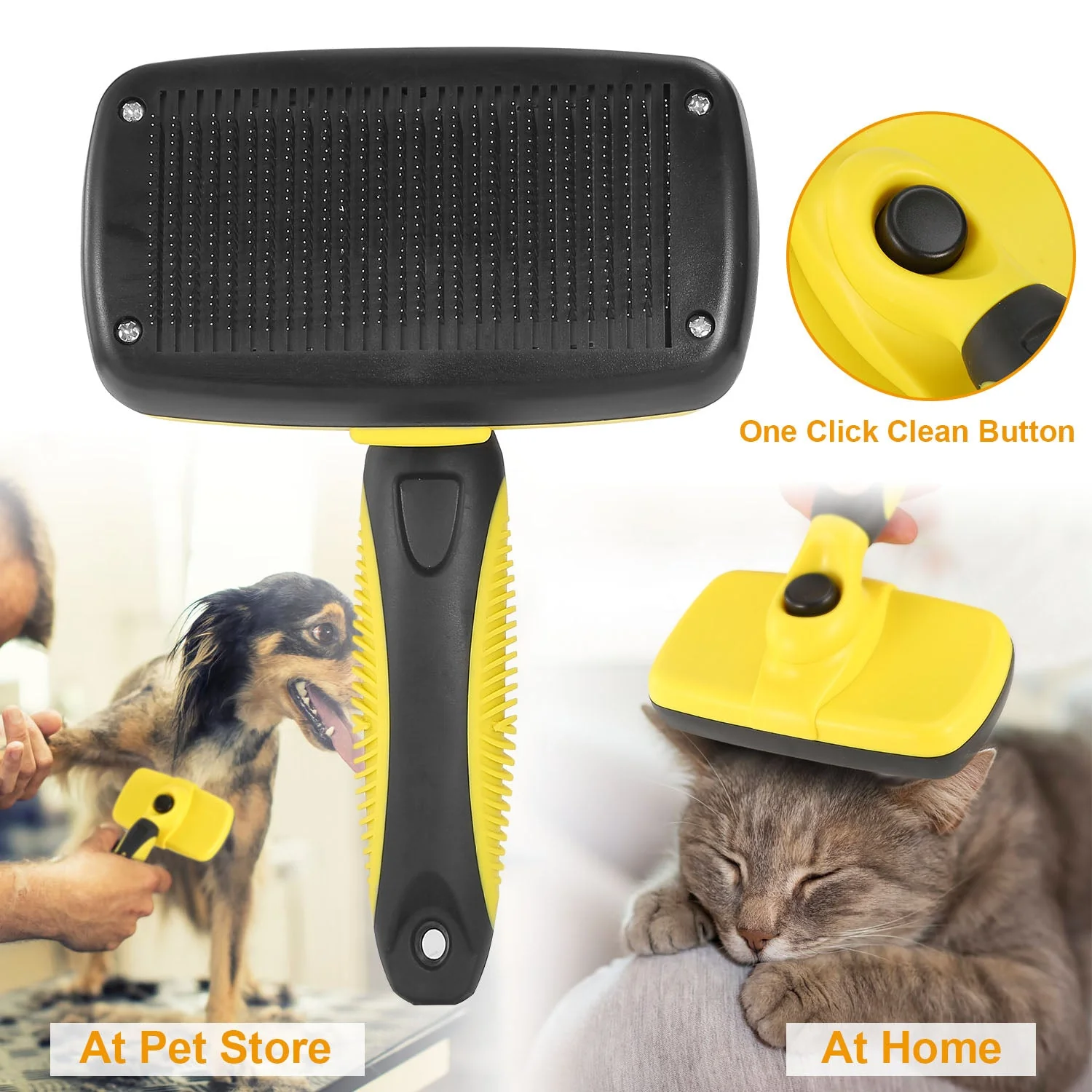 GBruno Self Cleaning Slicker Brush Pets - Image 4