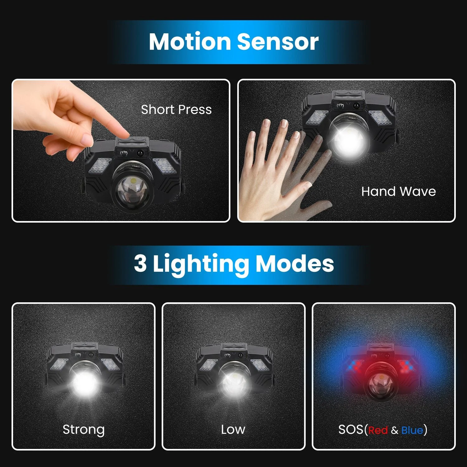 GBruno Sensor LED Headlamp - Image 3