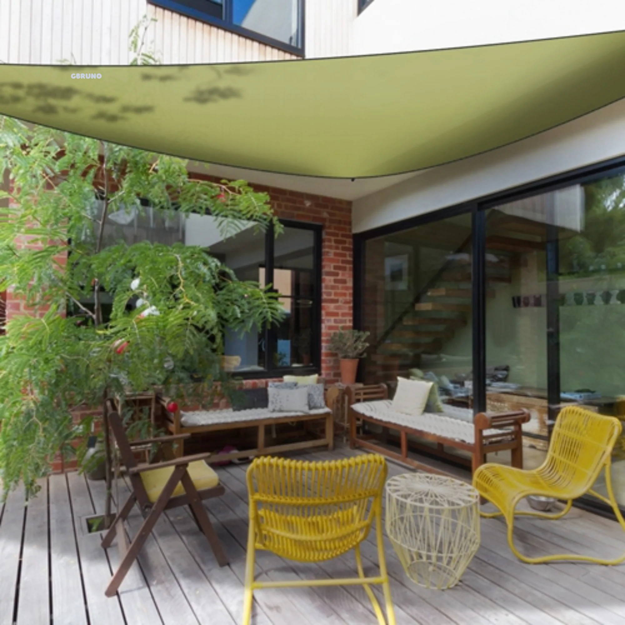 GBruno Shade Sail Patio Cover Canopy - Image 3