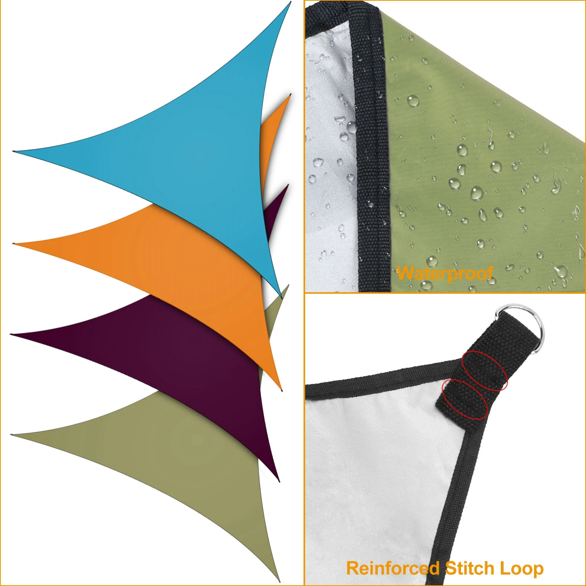 GBruno Shade Sail Patio Cover Canopy - Image 6
