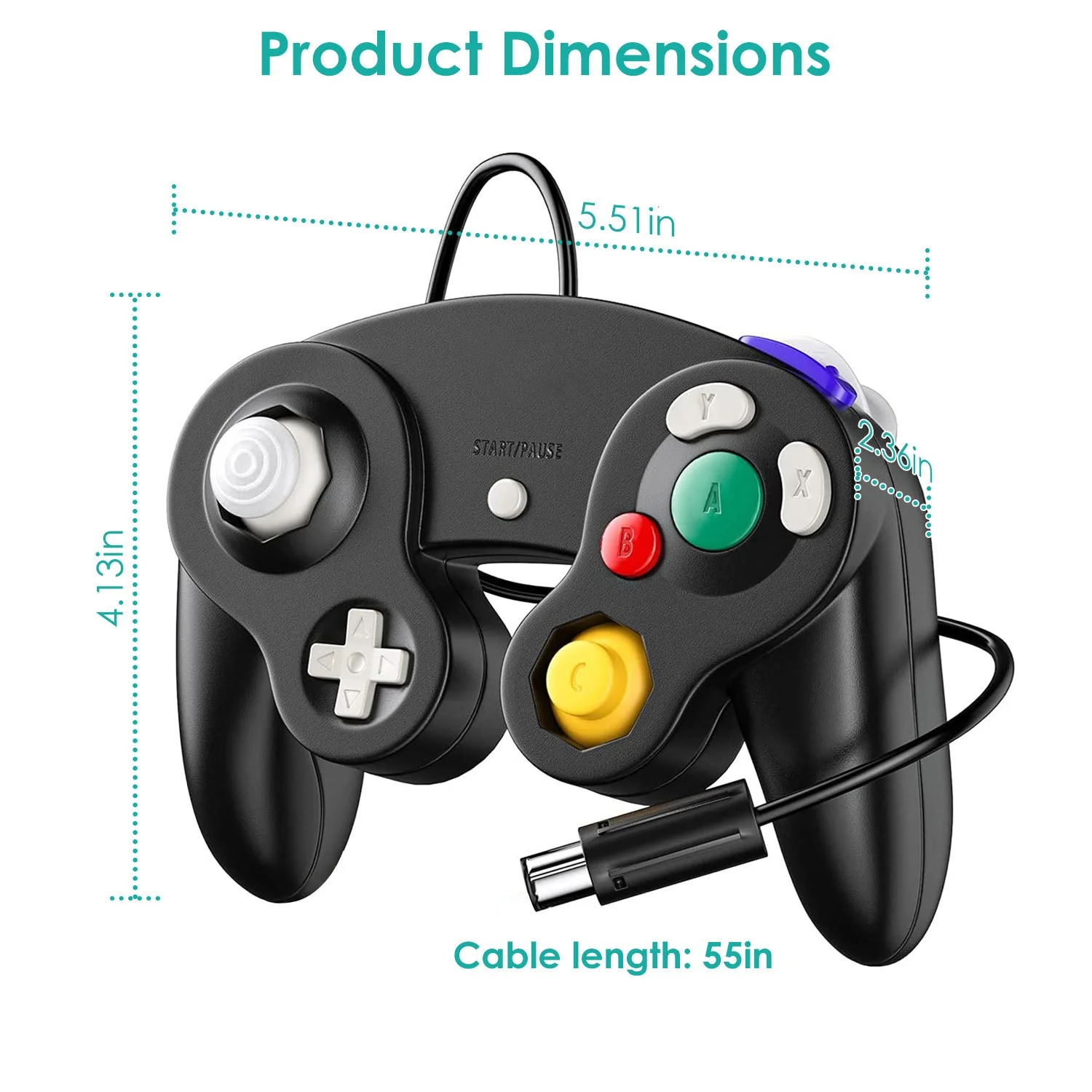 GBruno Shock Wired Game Controller Gamepad - Image 5