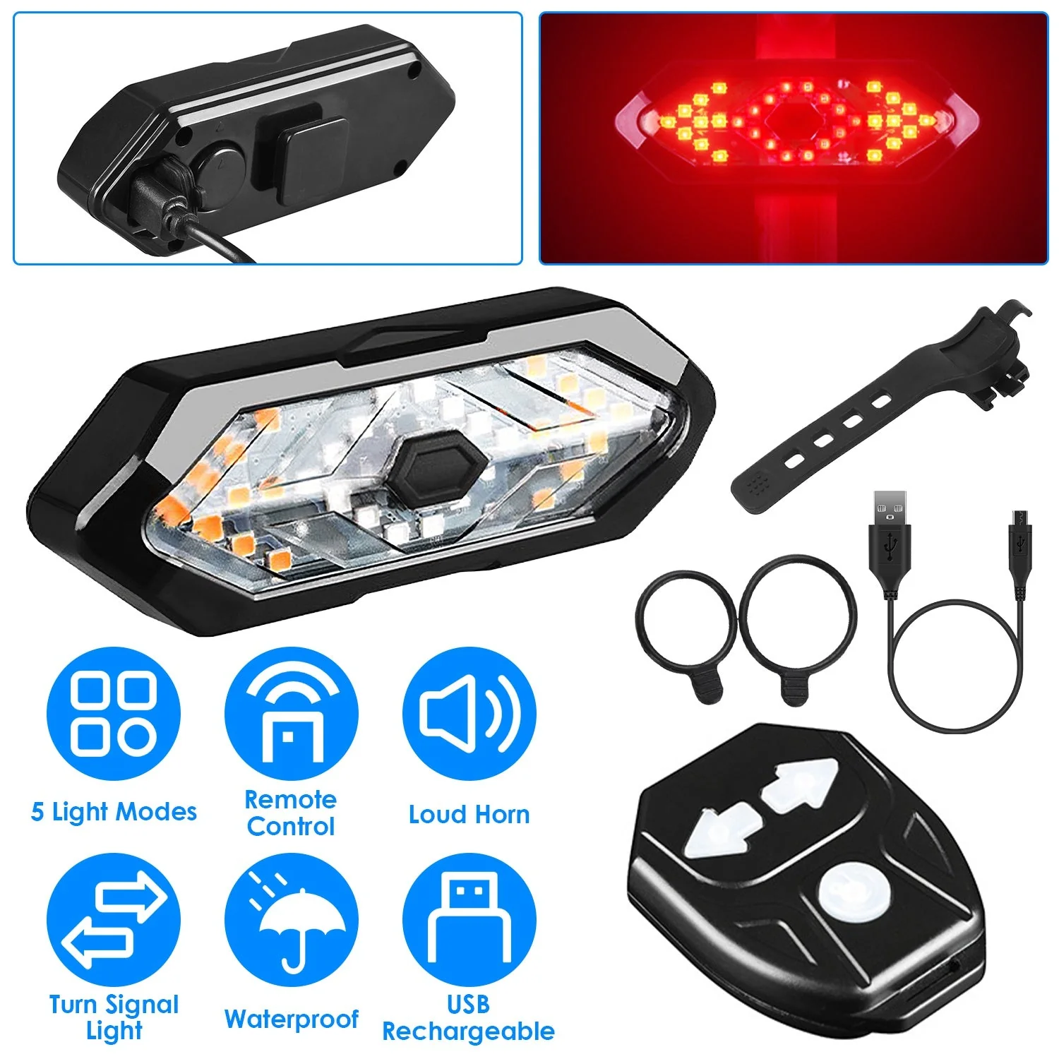 GBruno Smart Bike Tail Light - Image 2