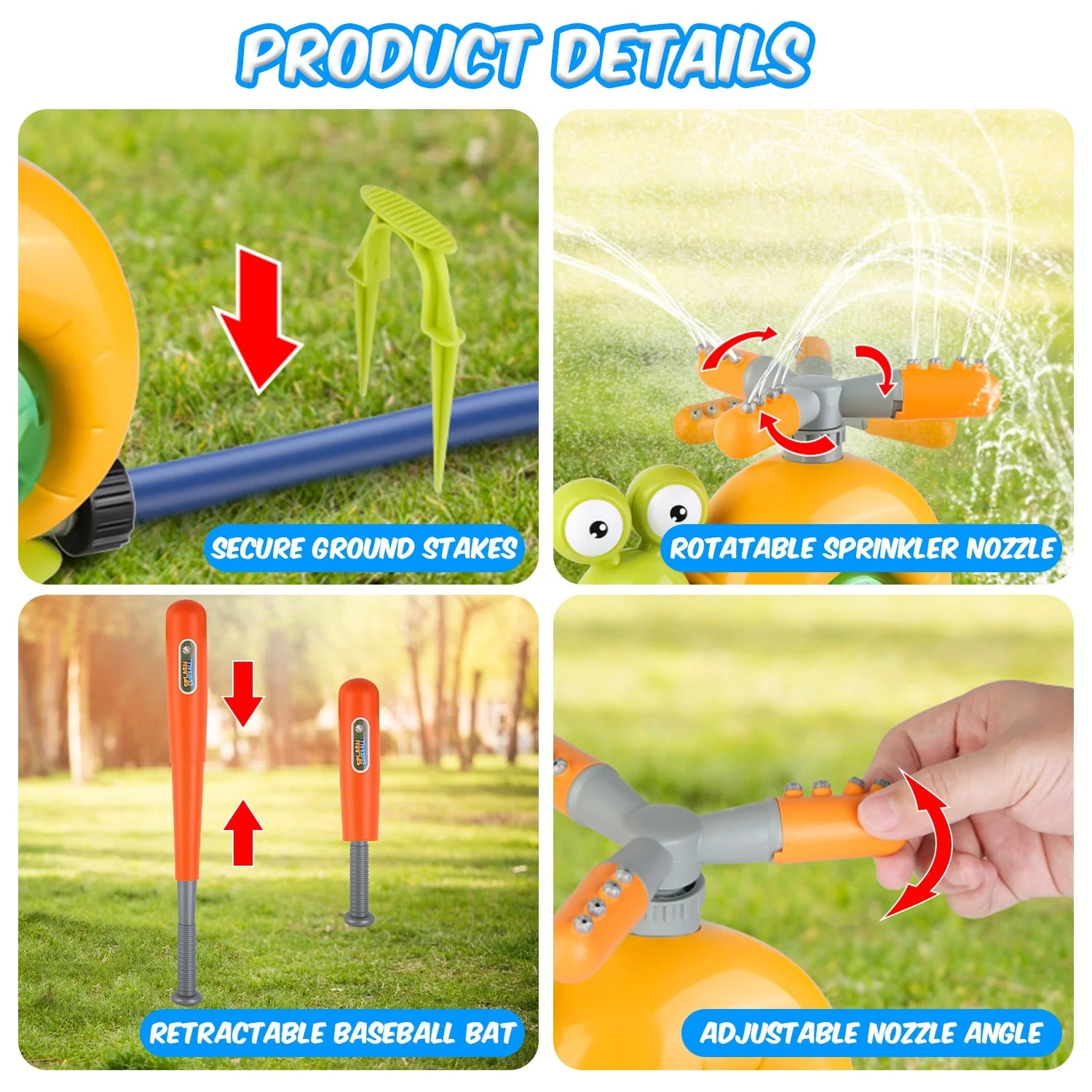 GBruno Snail Water Sprinkler Baseball Toy - Image 5