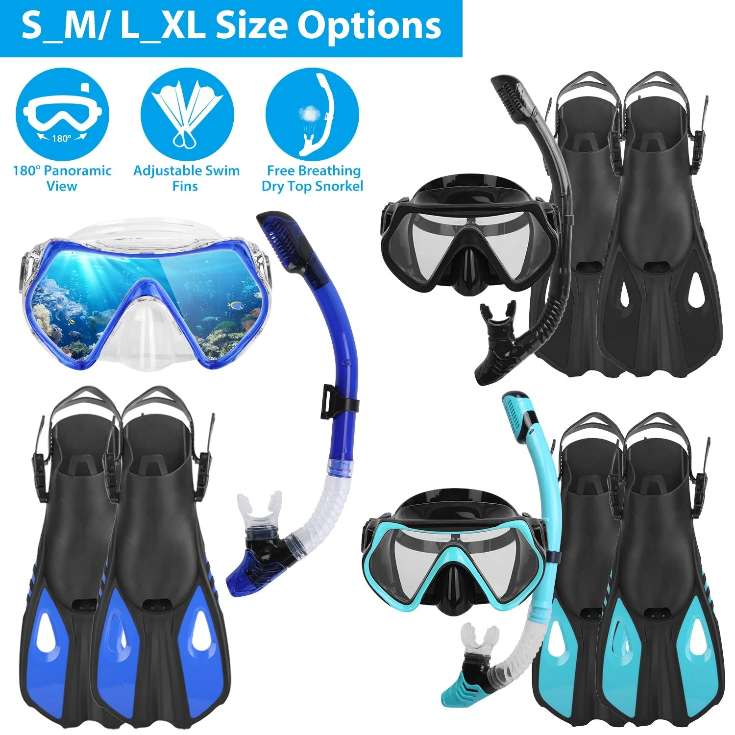 GBruno Snorkeling Gear Mask - Image 6