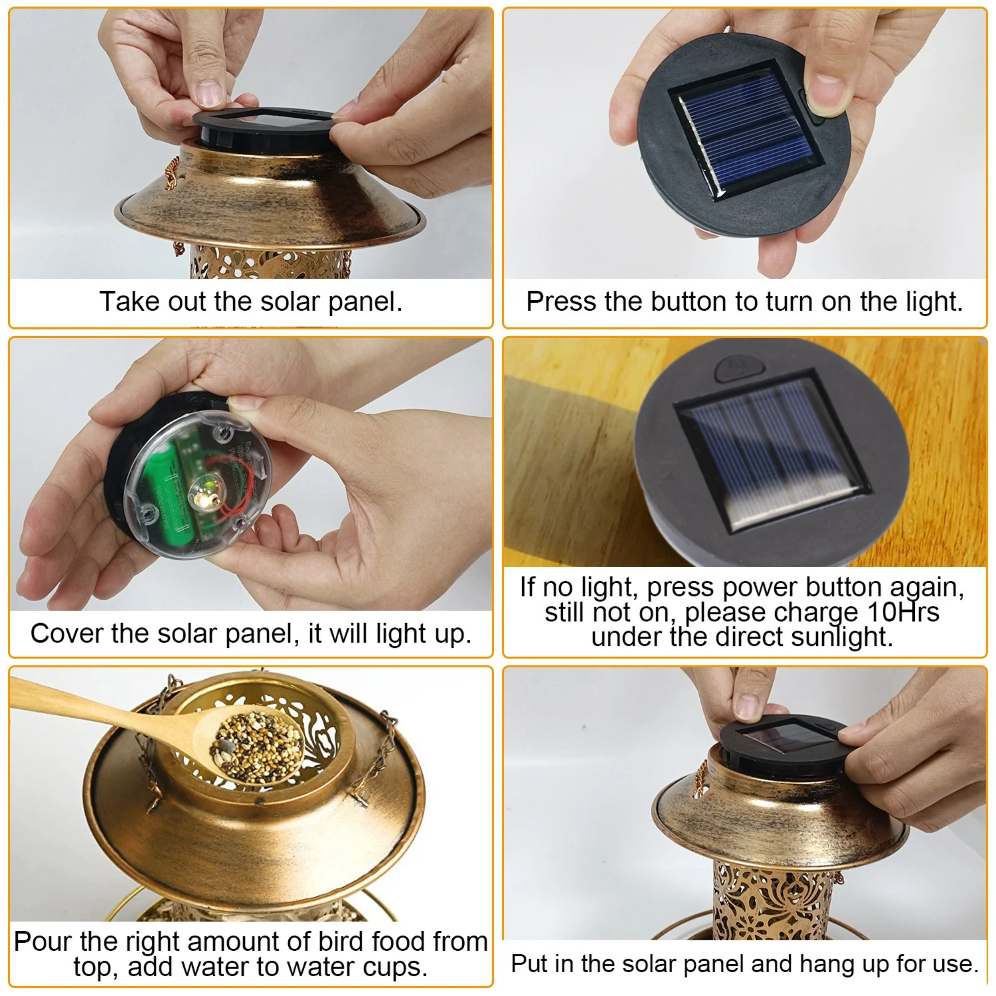GBruno Solar Bird Feeder - Image 3