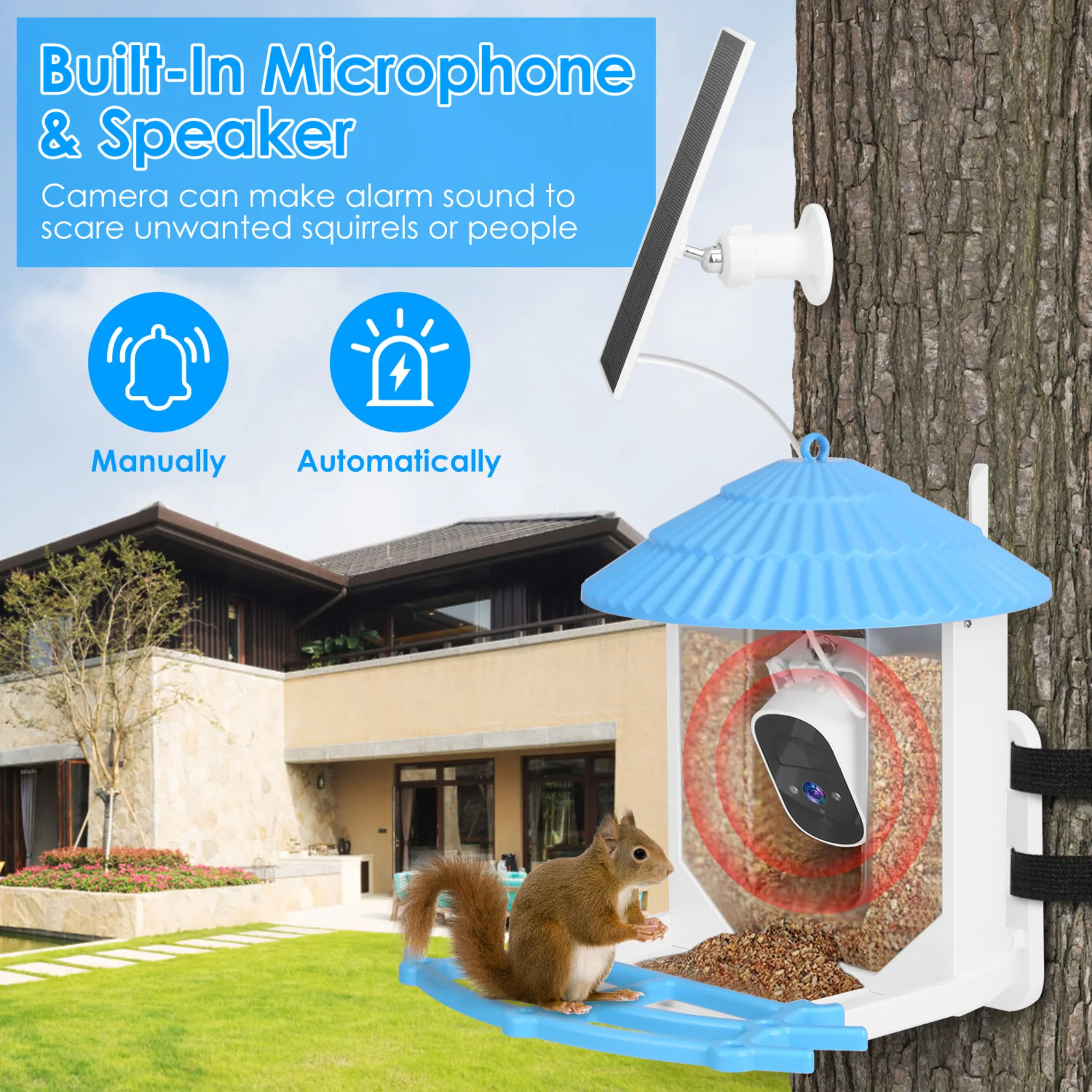 GBruno Solar Powered Smart Bird Feeder - Image 4