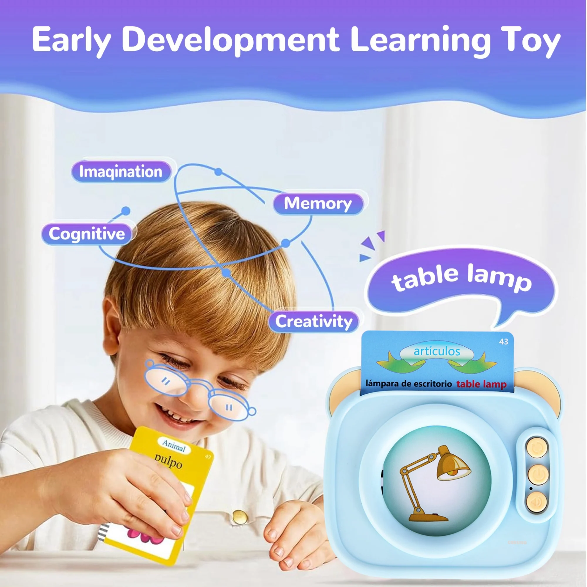 GBruno Spanish & English Talking Flash Cards - Image 3