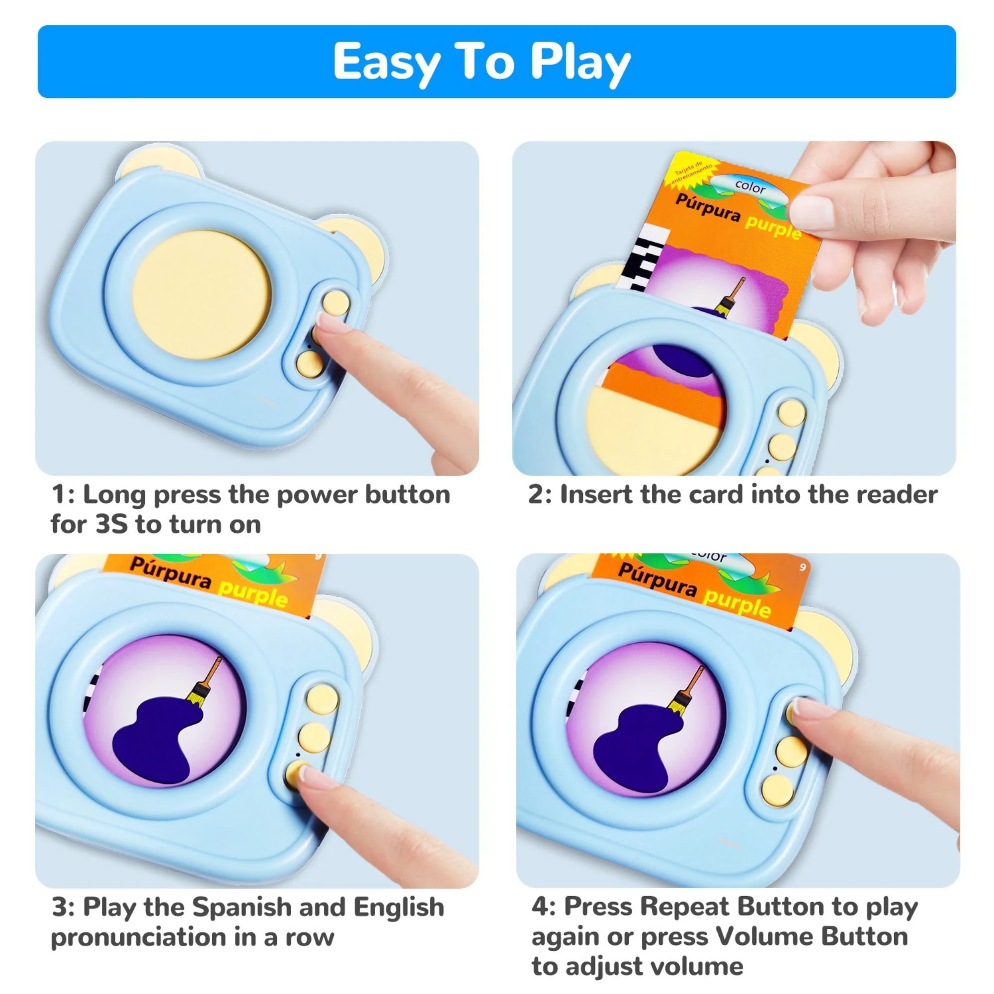 GBruno Spanish & English Talking Flash Cards - Image 4