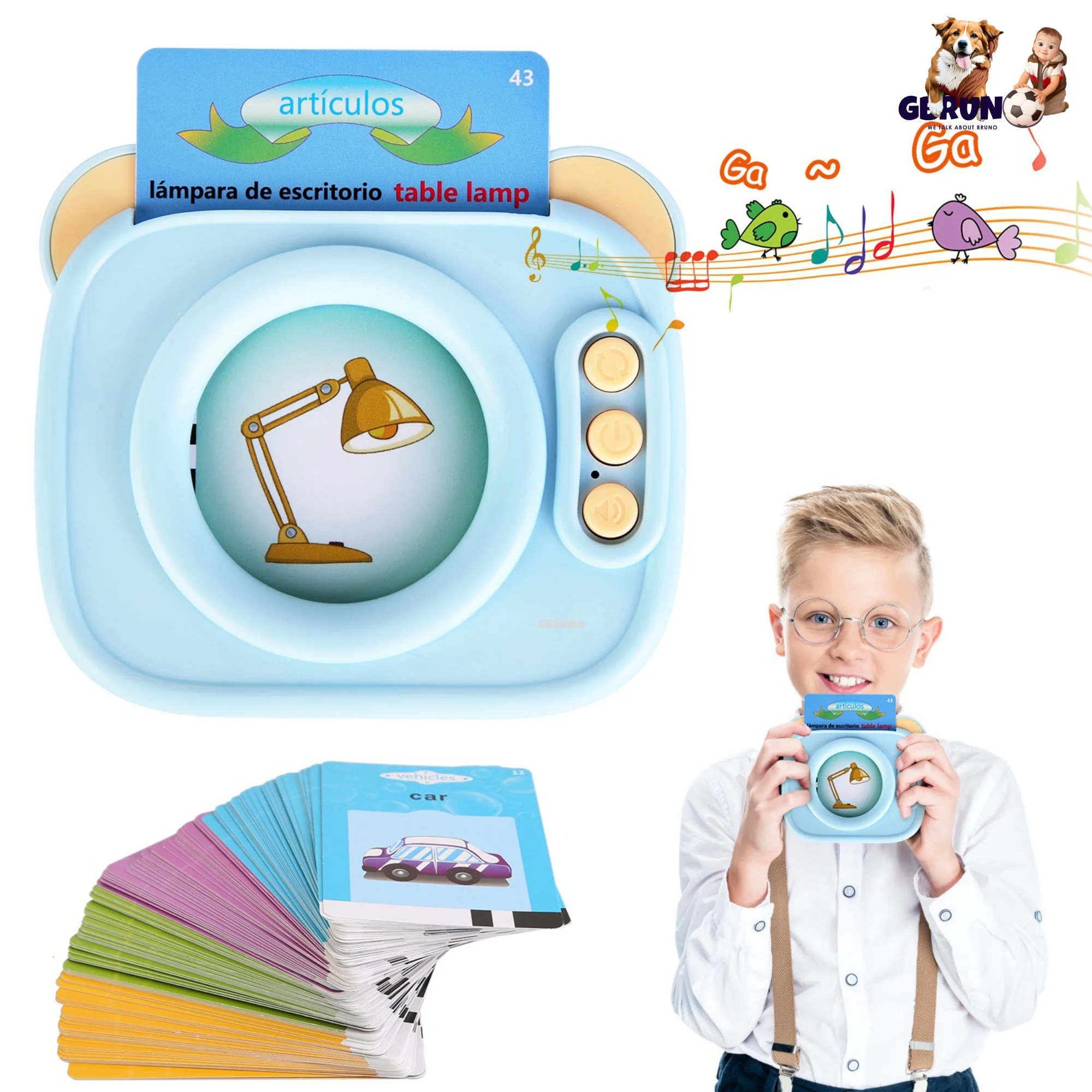 GBruno Spanish & English Talking Flash Cards - Image 7