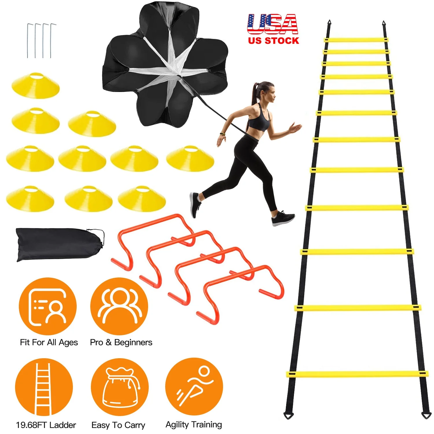 GBruno Speed Agility Training Equipment Set - Image 5