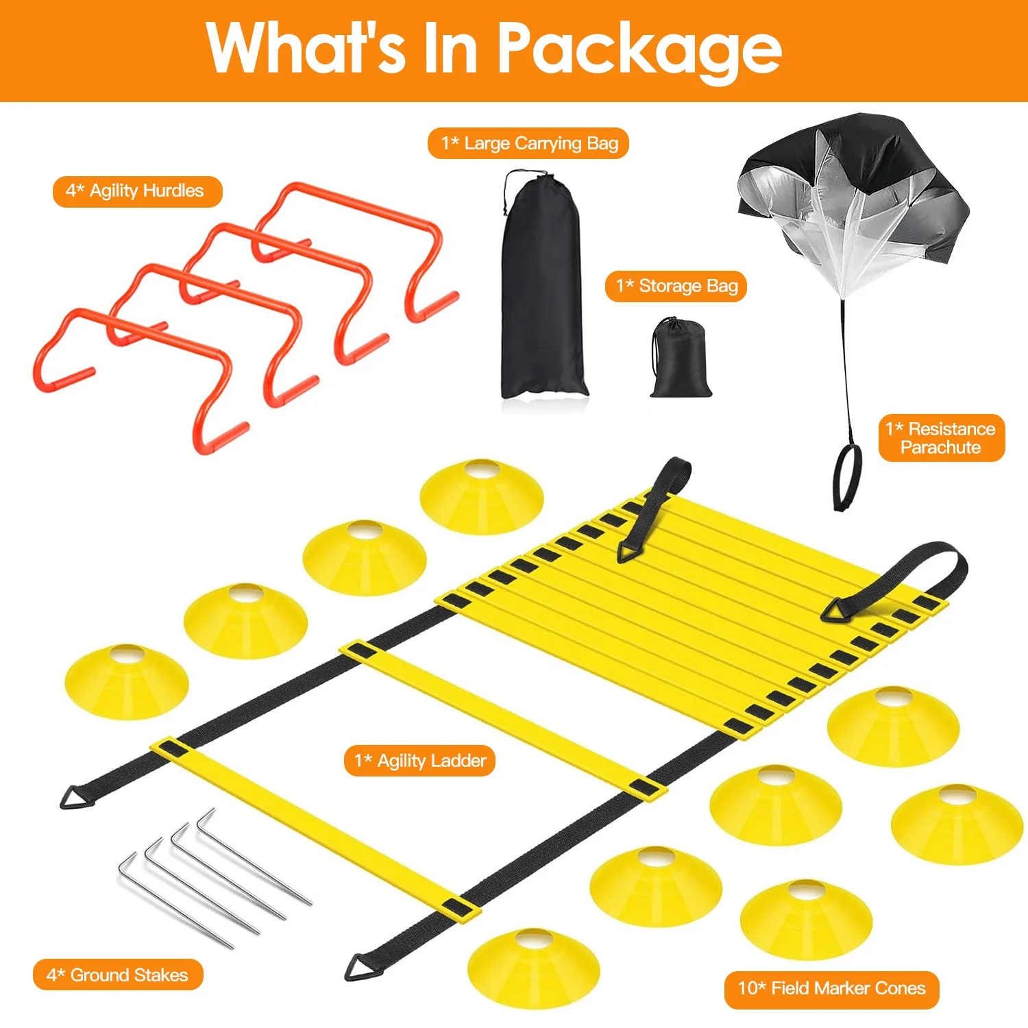GBruno Speed Agility Training Equipment Set - Image 6