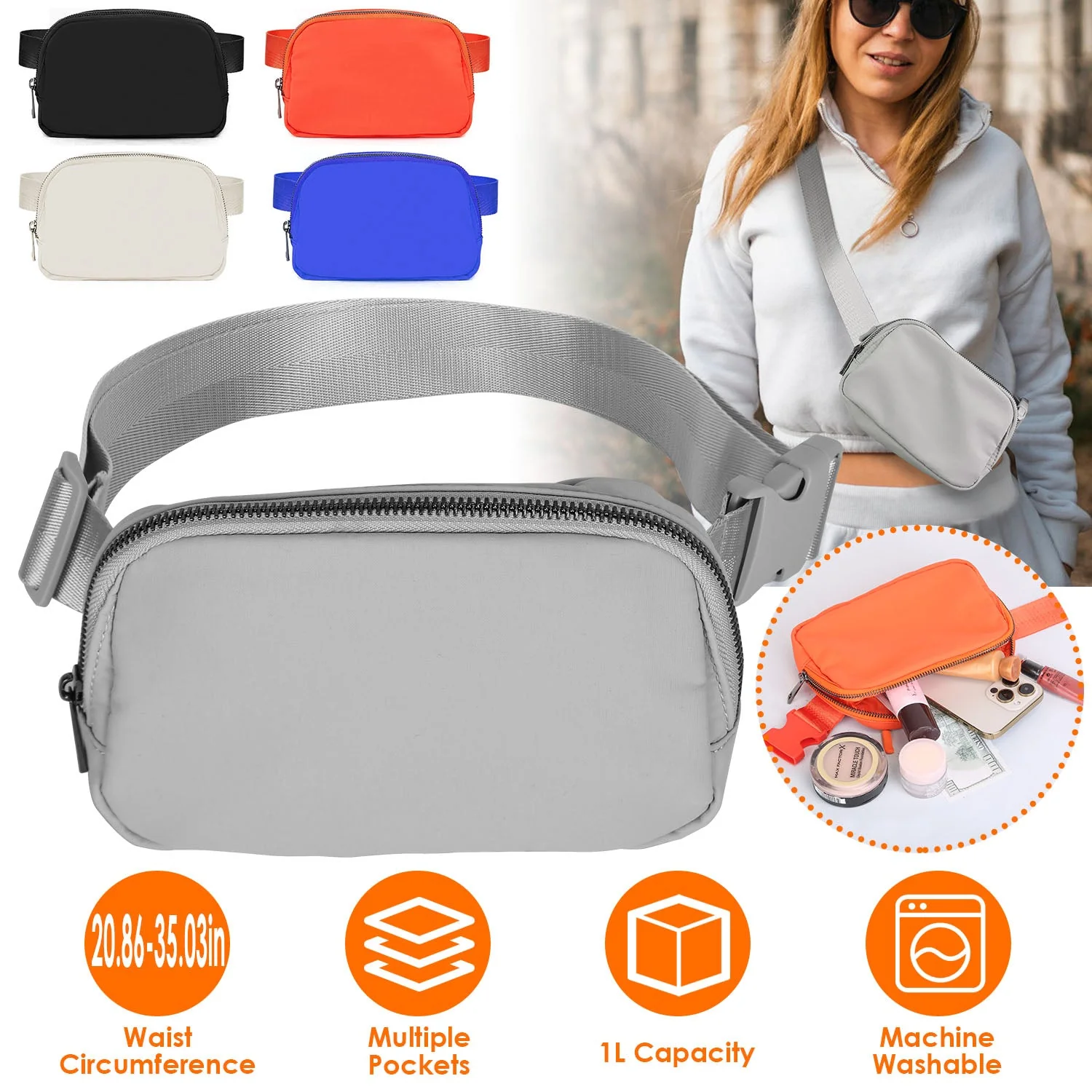 GBruno Sport Fanny Pack Unisex Waist Pouch - Image 3