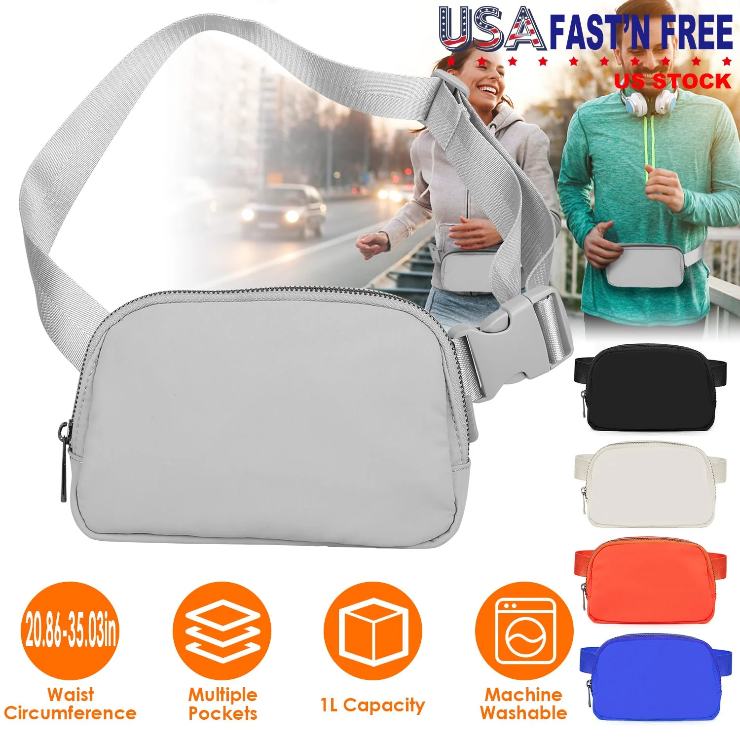 GBruno Sport Fanny Pack Unisex Waist Pouch - Image 5