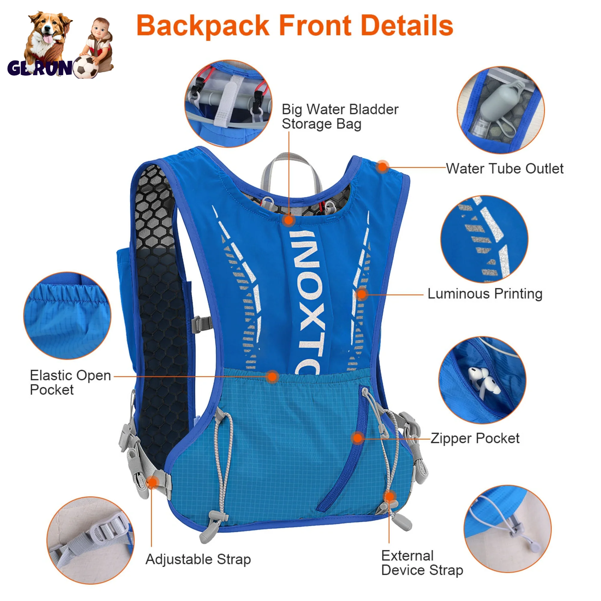 GBruno Sport Hydration Vest - Image 4