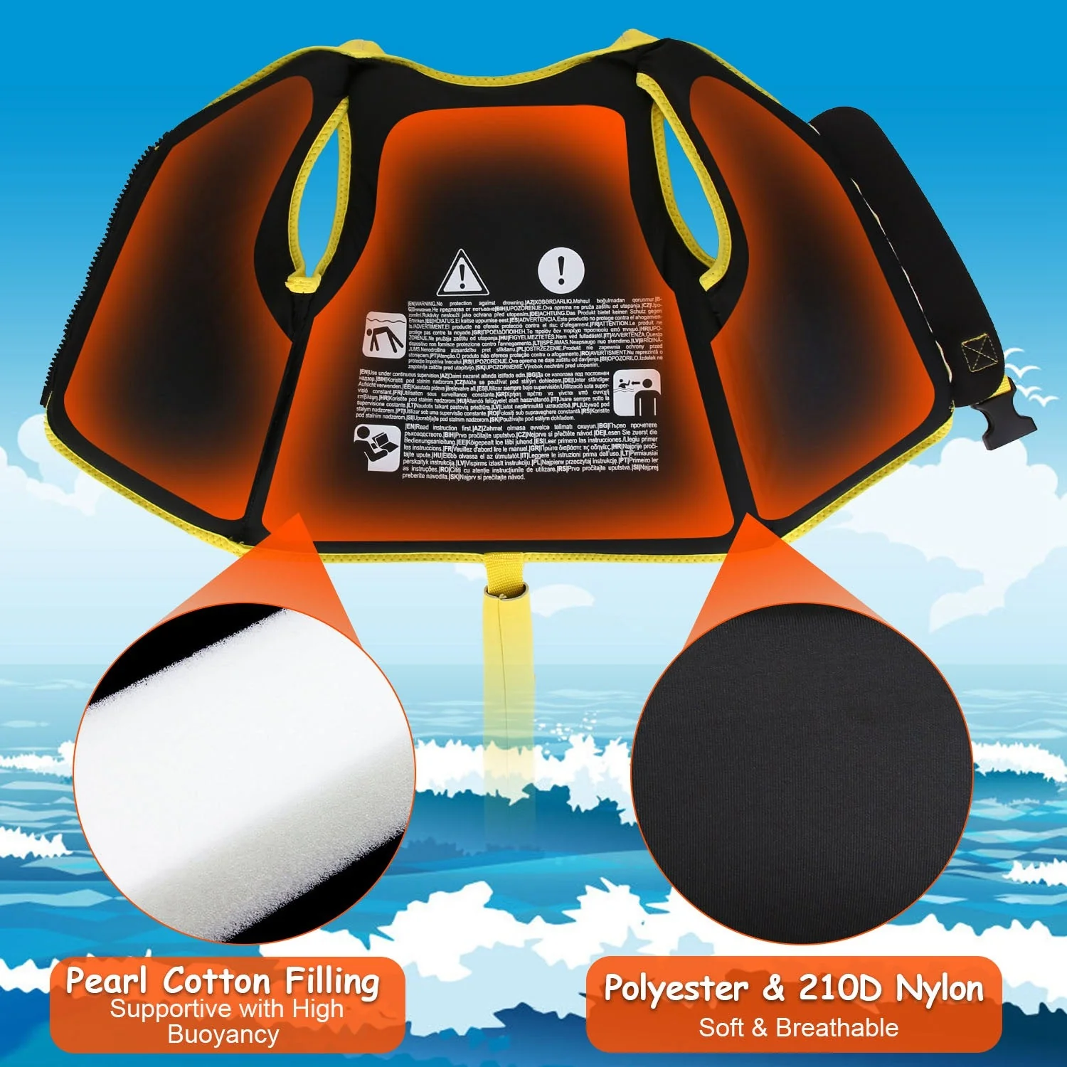 GBruno Swim Vest For Kids Float Jacket - Image 2