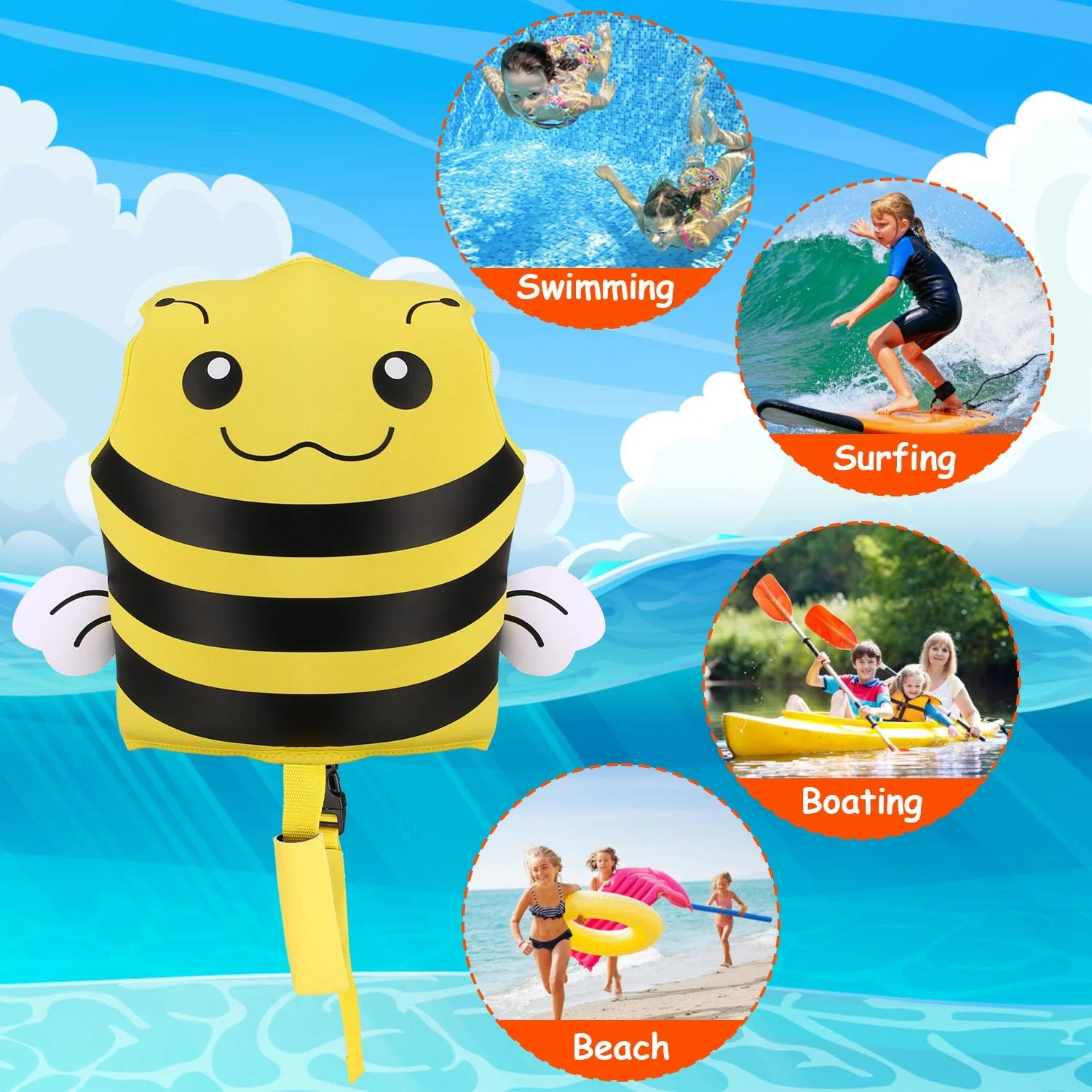 GBruno Swim Vest For Kids Float Jacket - Image 5