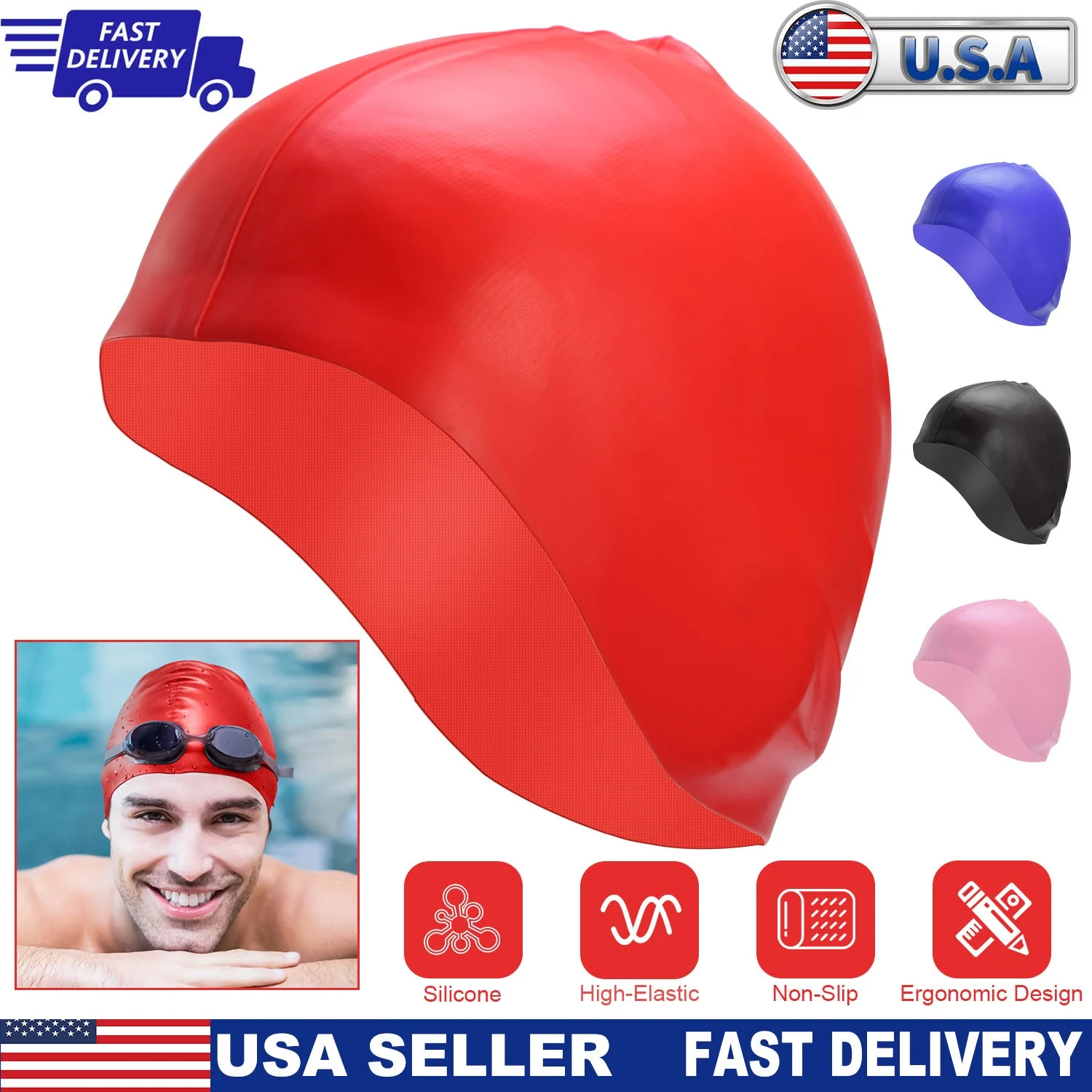 GBruno Swimming Cap - Image 2
