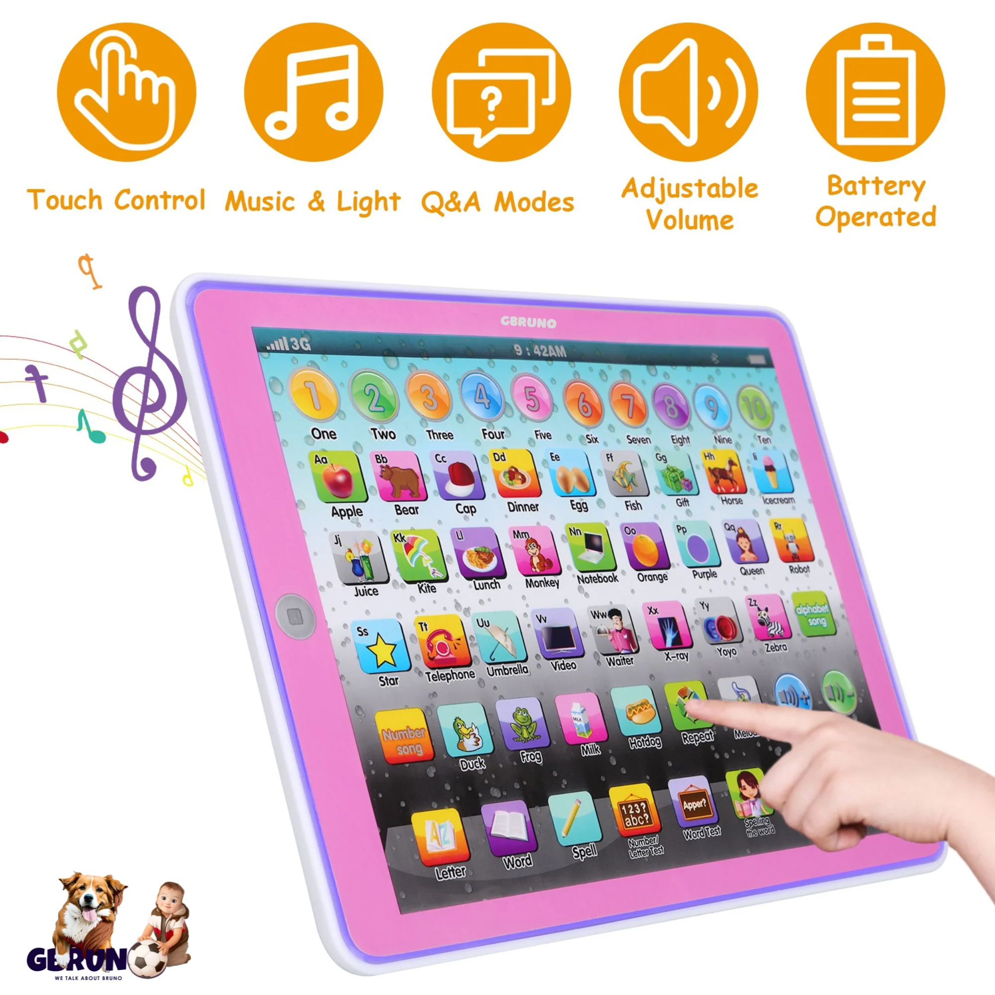 GBruno Tablet Toy Educational Learning Study - Image 2