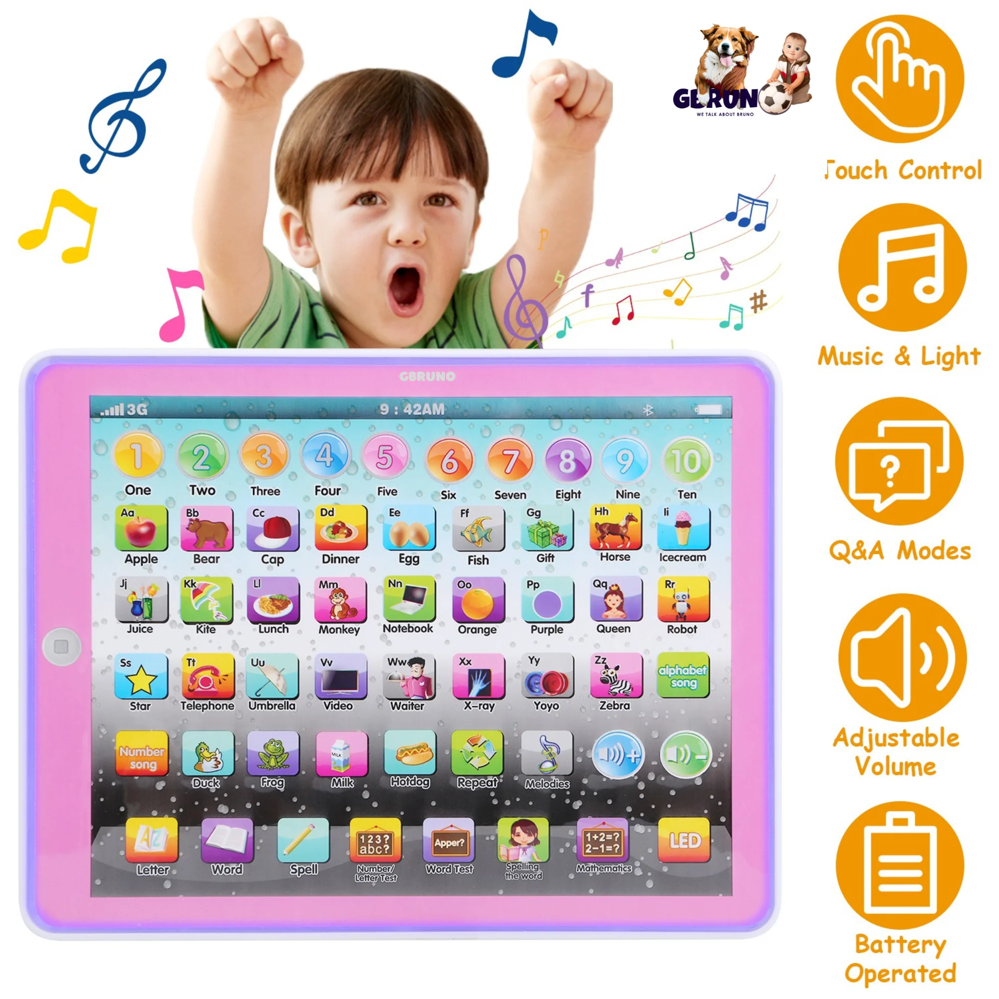 GBruno Tablet Toy Educational Learning Study - Image 4