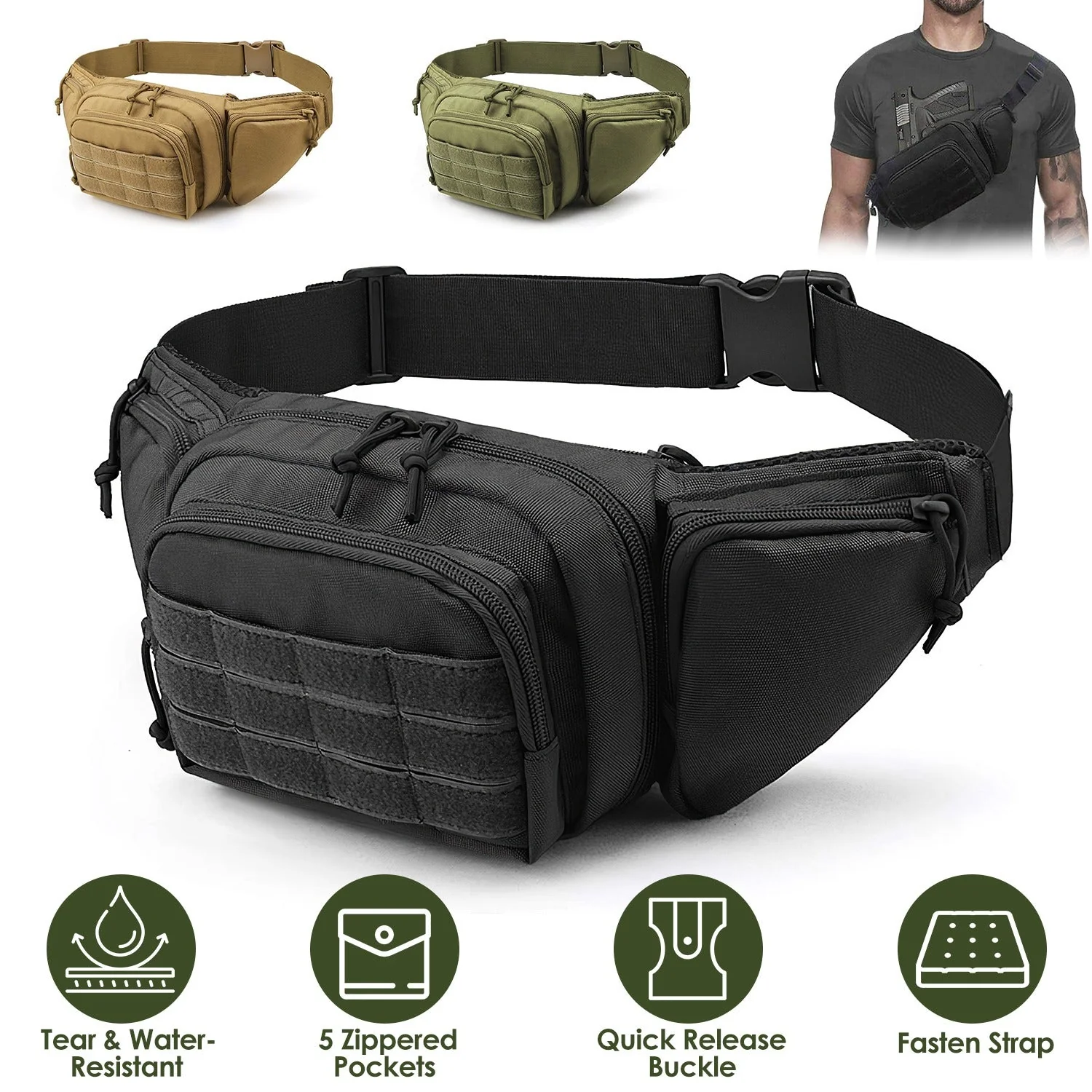 GBruno Tactical Fanny Pack - Image 2