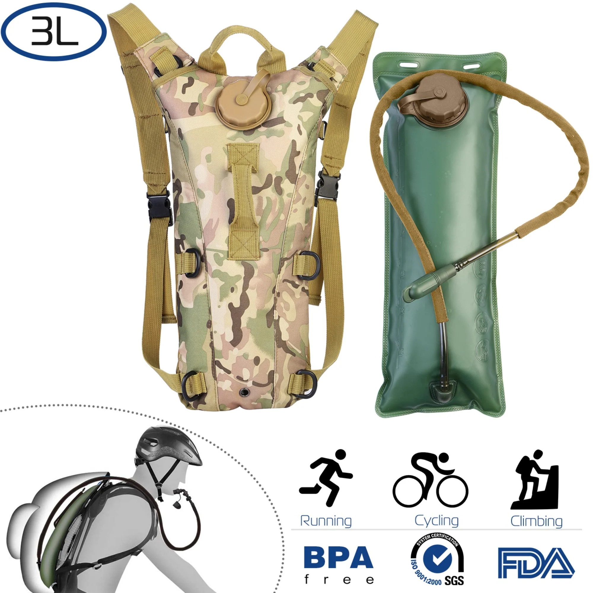 GBruno Tactical Hydration Pack - Image 2