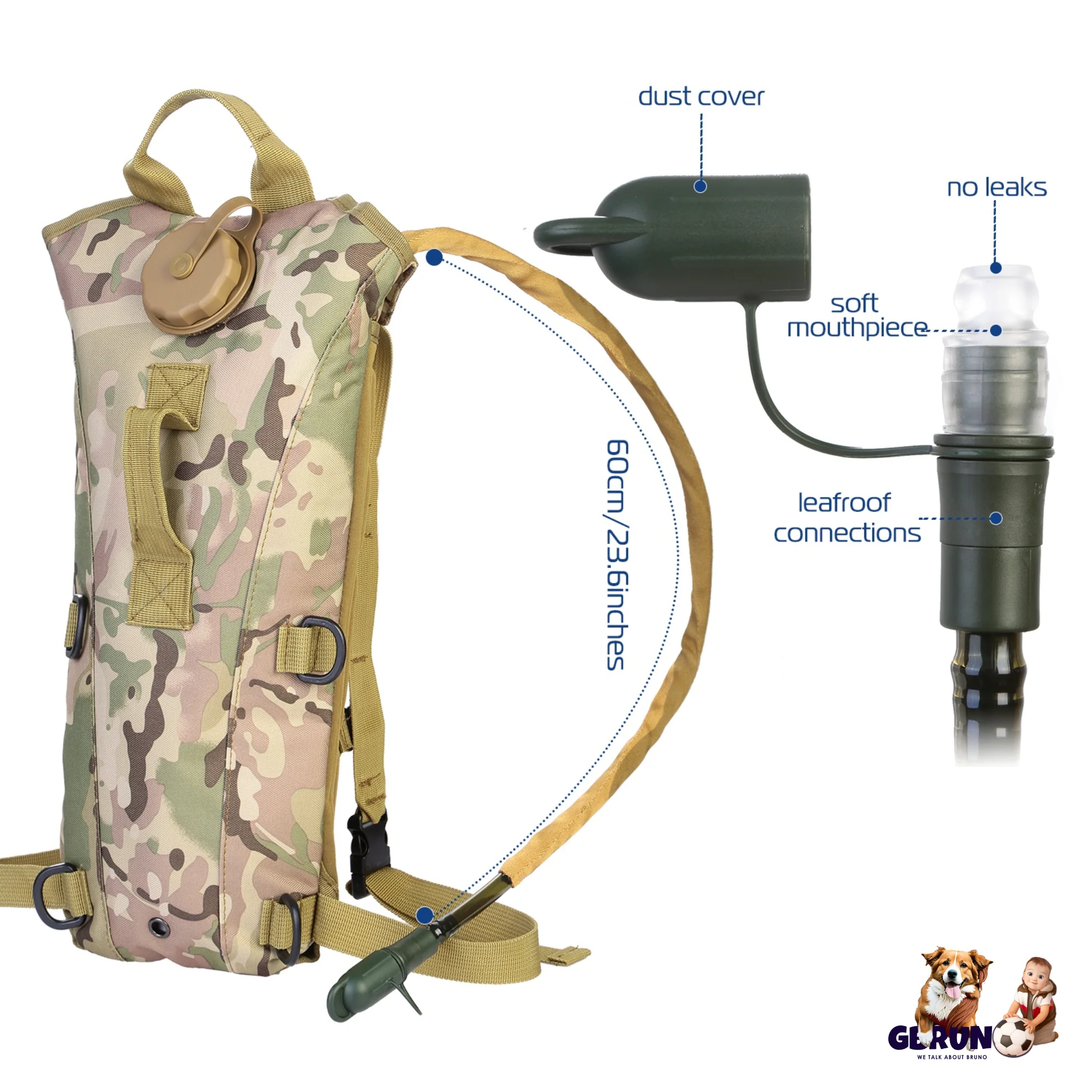 GBruno Tactical Hydration Pack - Image 3