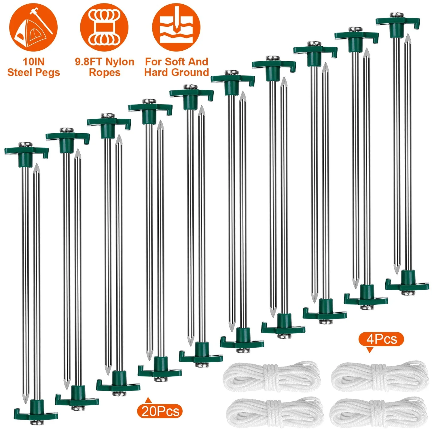GBruno Tent Pegs Ropes Set - Image 4