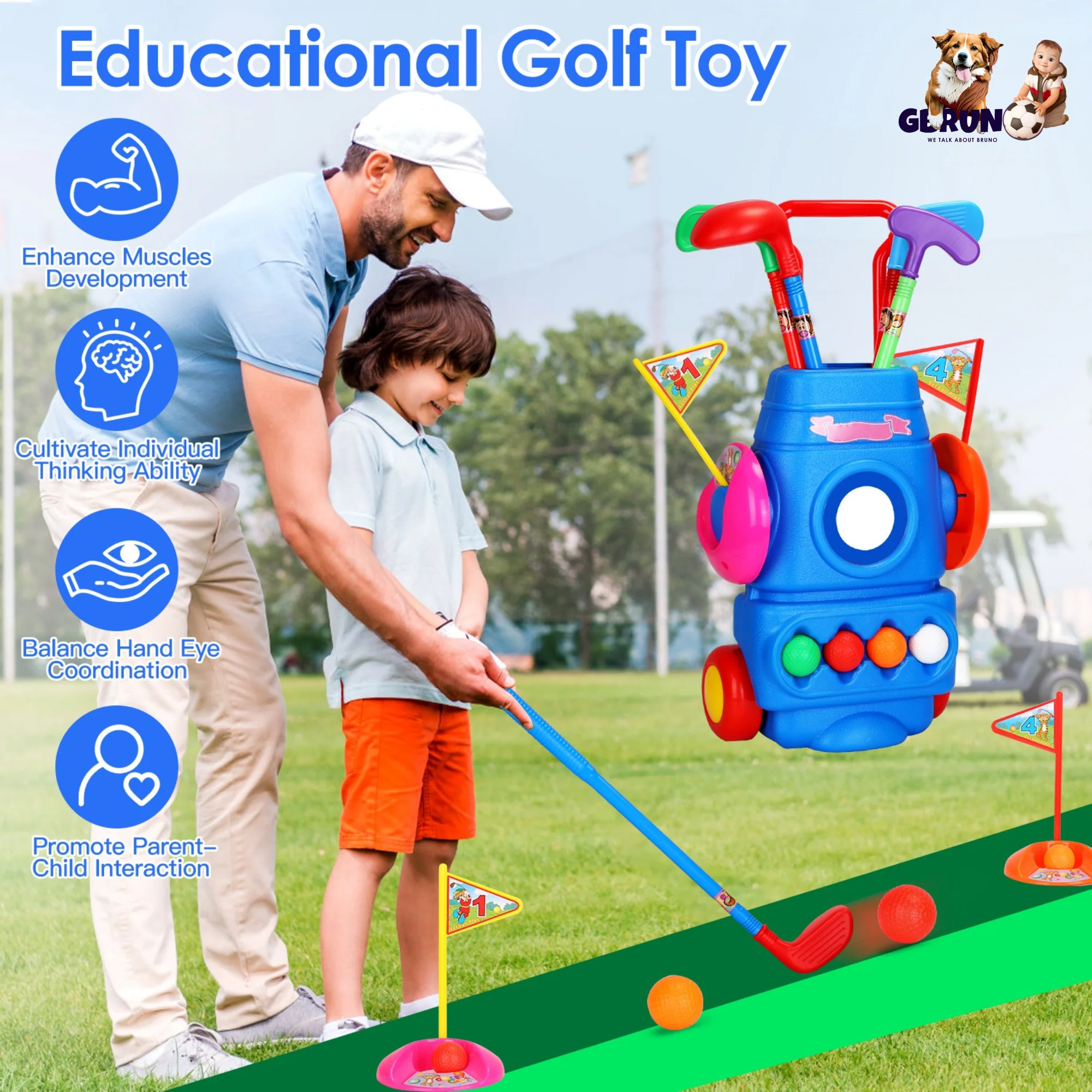 GBruno Toddler Golf Set - Image 6