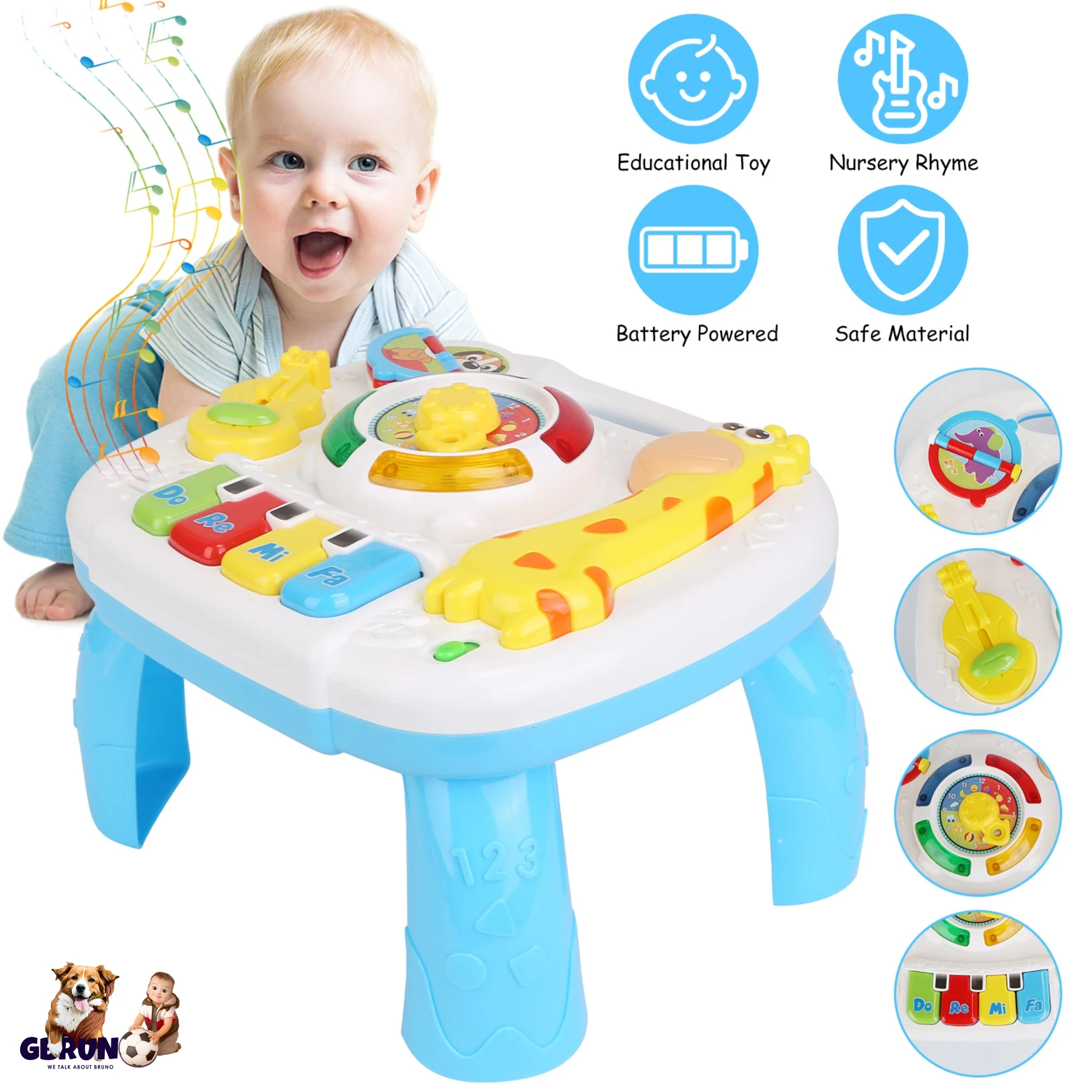 GBruno Toddler Musical Learning Table - Image 2