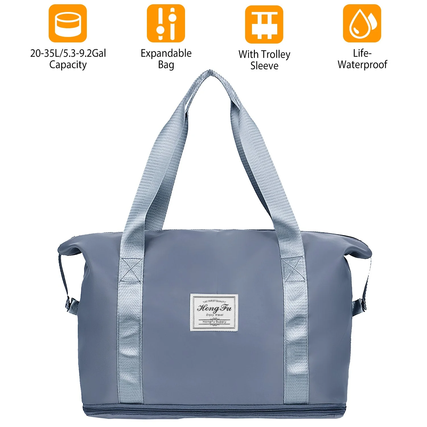 GBruno Travel Duffle Bag with Luggage Sleeve - Image 3