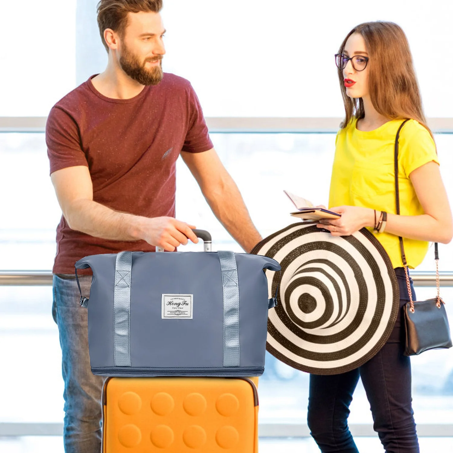 GBruno Travel Duffle Bag with Luggage Sleeve - Image 6