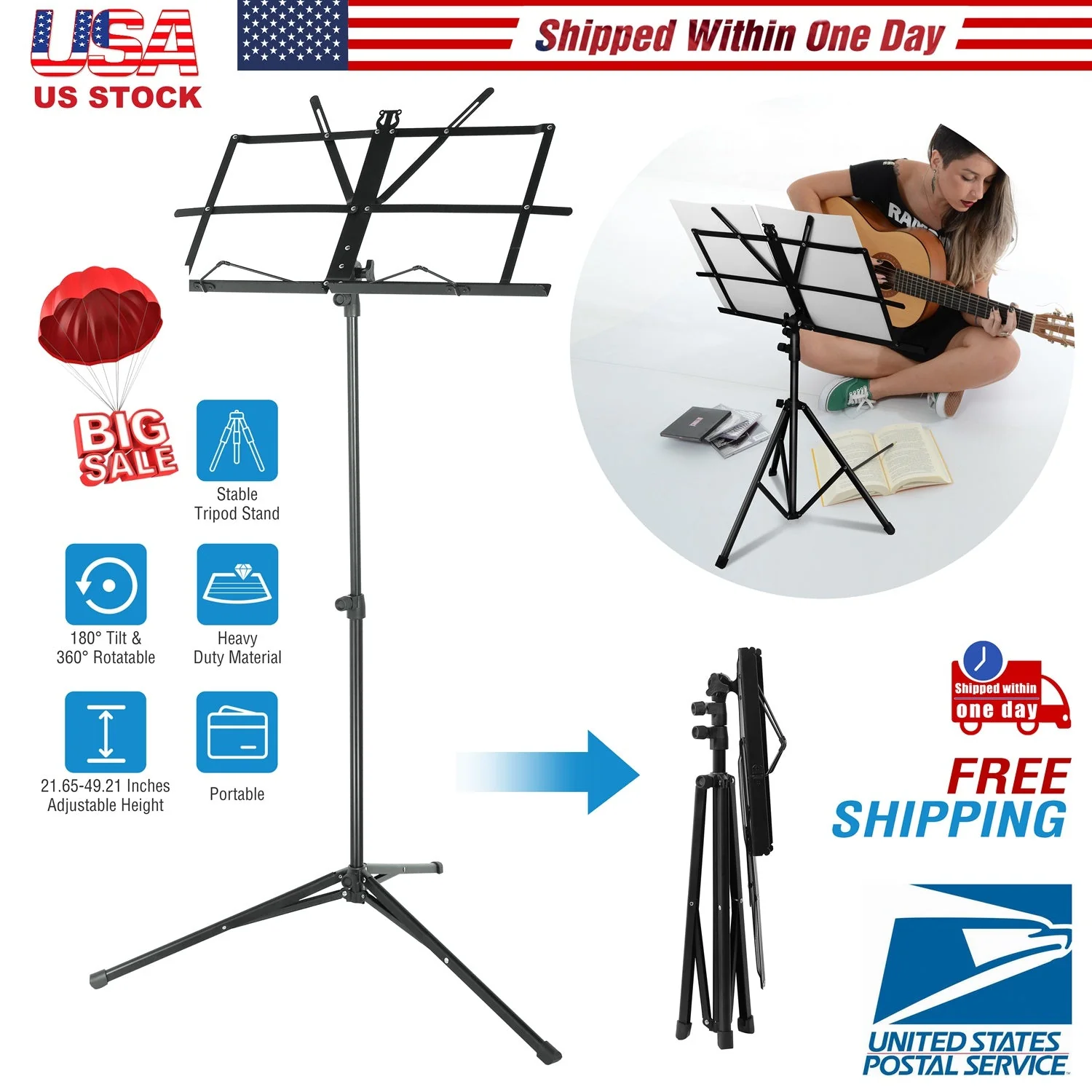 GBruno Tripod Music Stand - Image 6