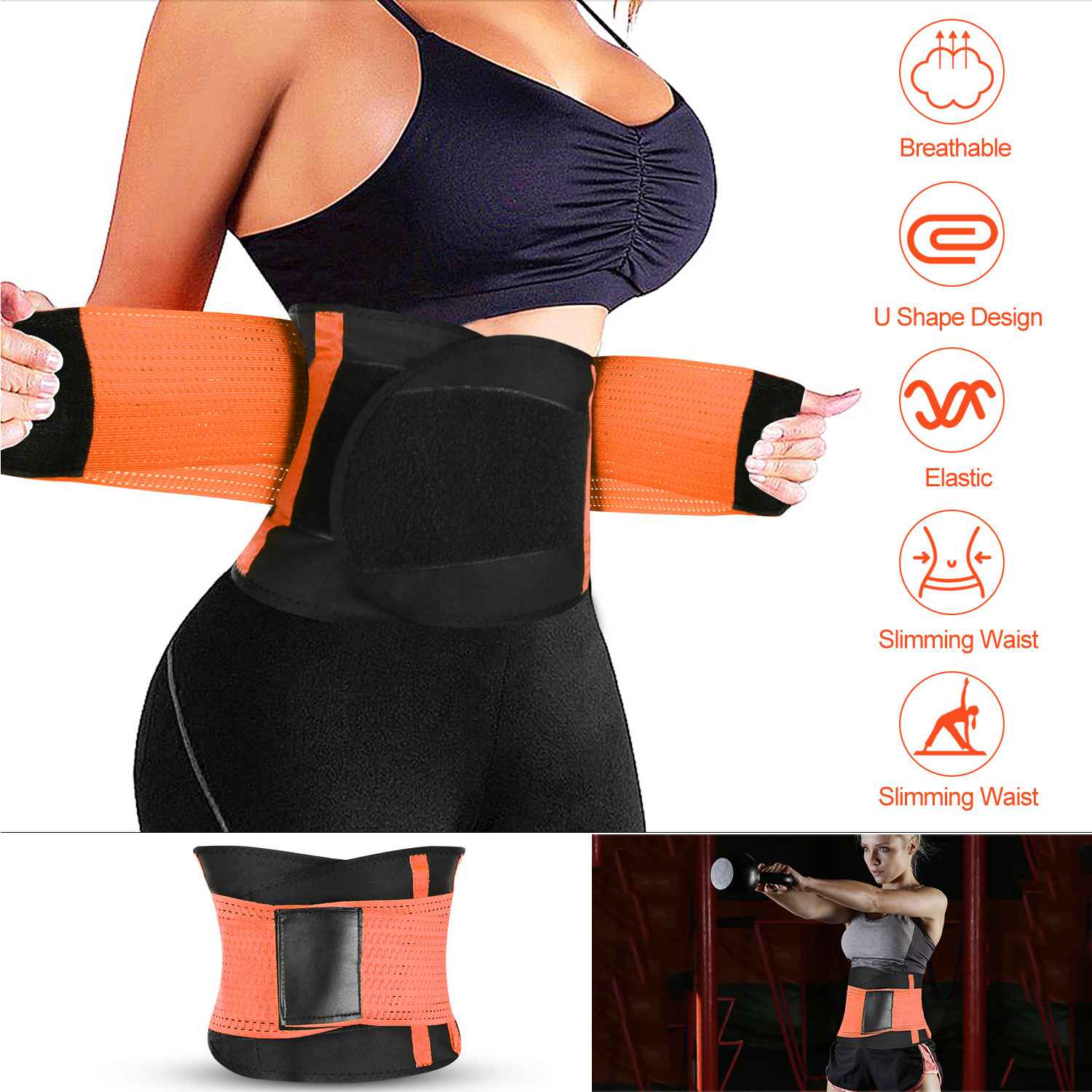 GBruno U-Shaped Slimming Waist Belt - Image 2