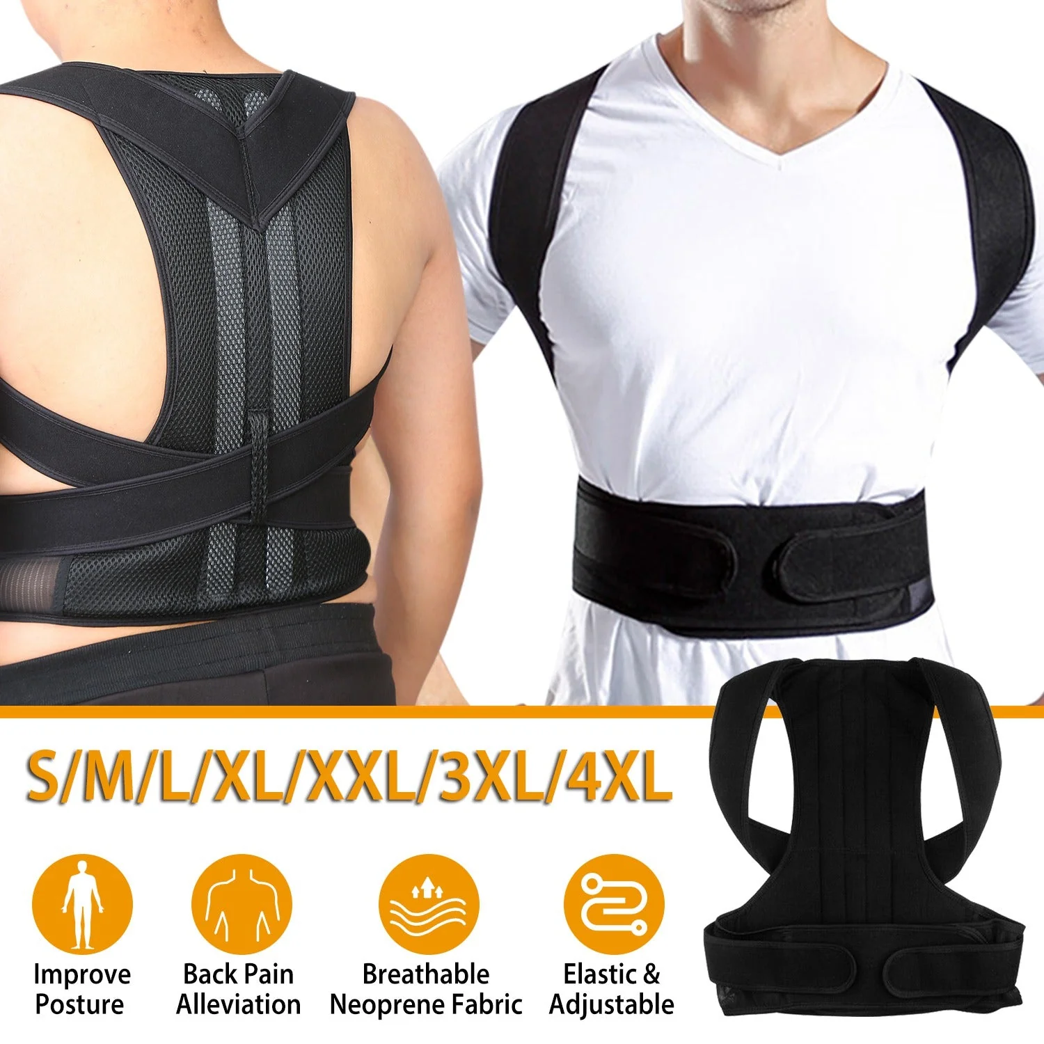GBruno Unisex Back Posture Corrector - Image 5