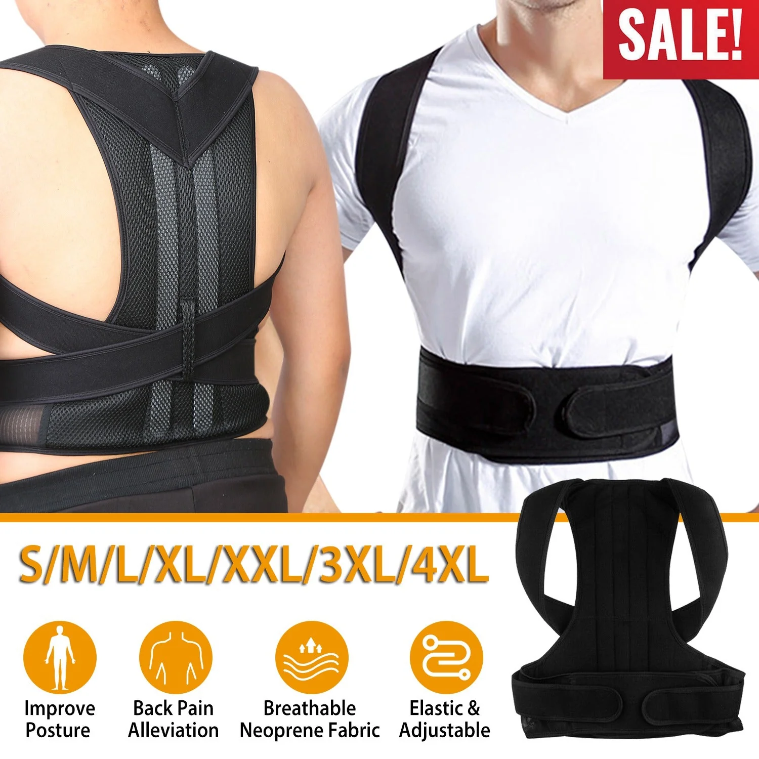GBruno Unisex Back Posture Corrector - Image 4