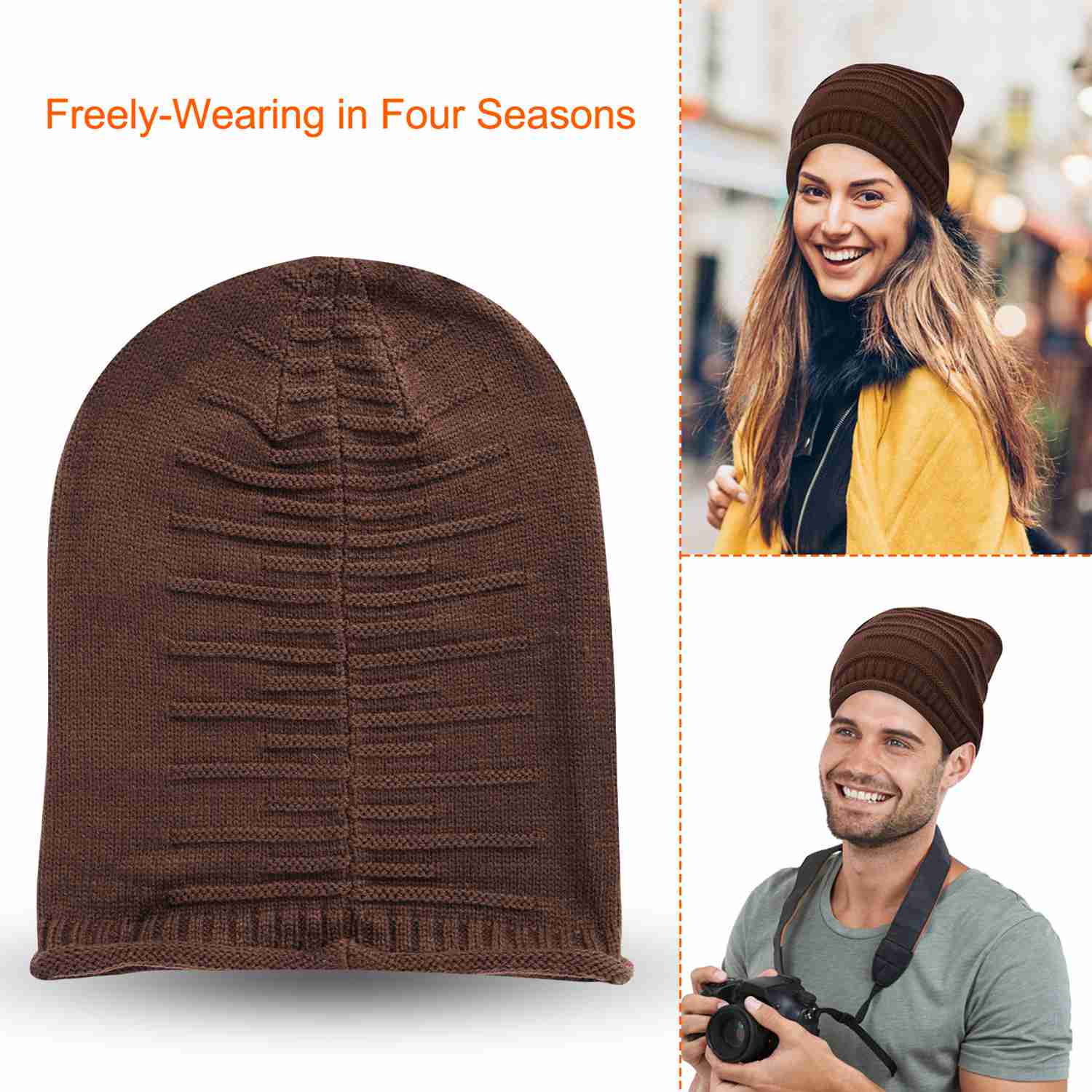 GBruno Unisex Knit Beanie Hat - Image 2