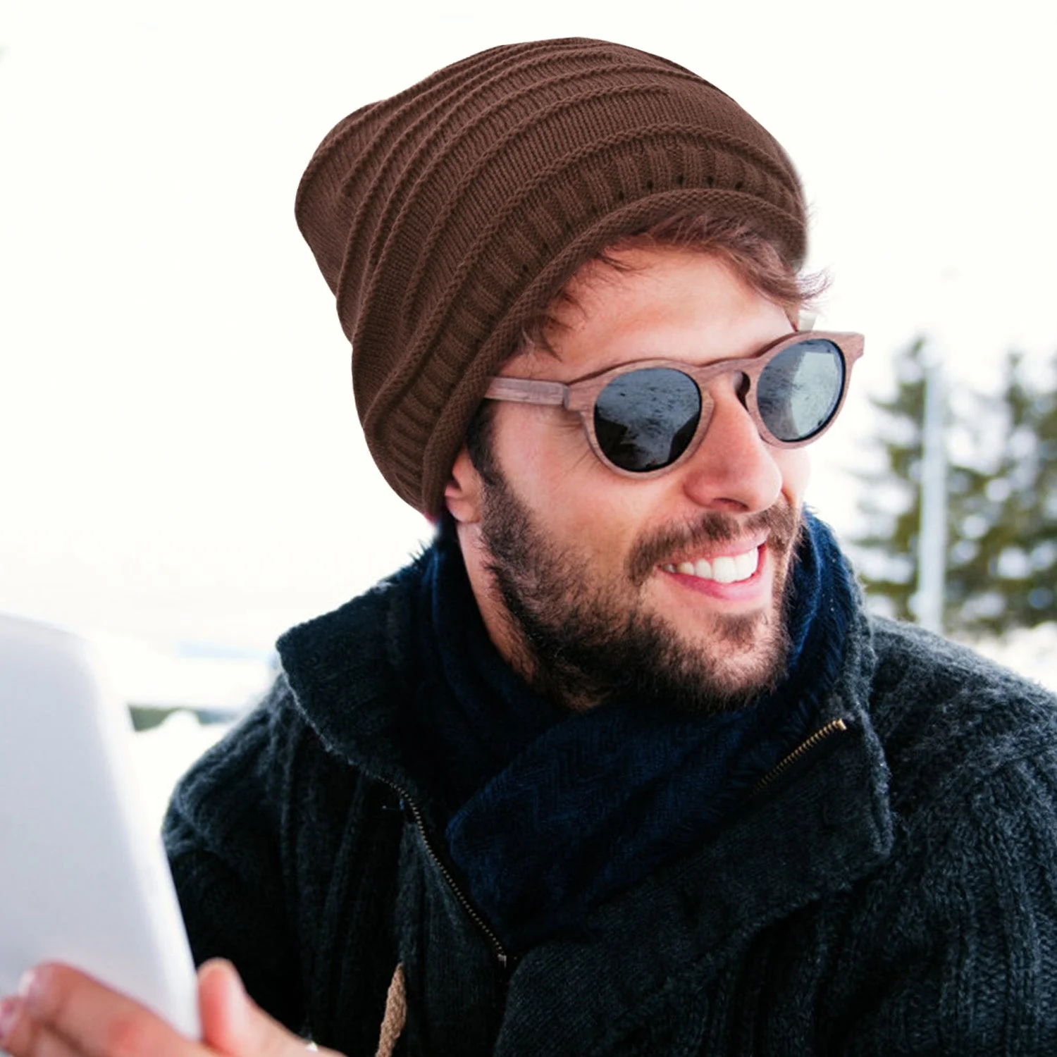 GBruno Unisex Knit Beanie Hat - Image 4