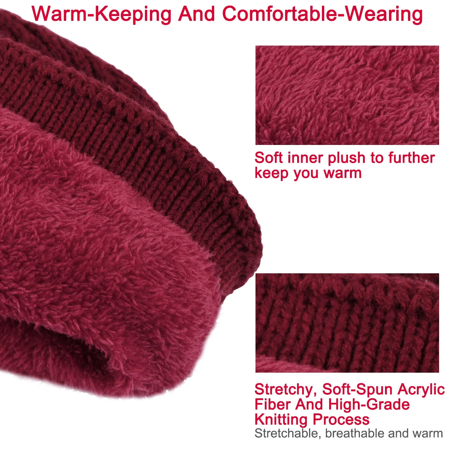 GBruno Unisex Knit Beanie Hat - Image 2