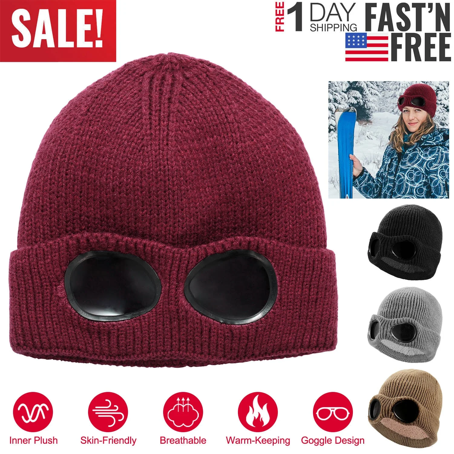 GBruno Unisex Knit Beanie Hat - Image 4