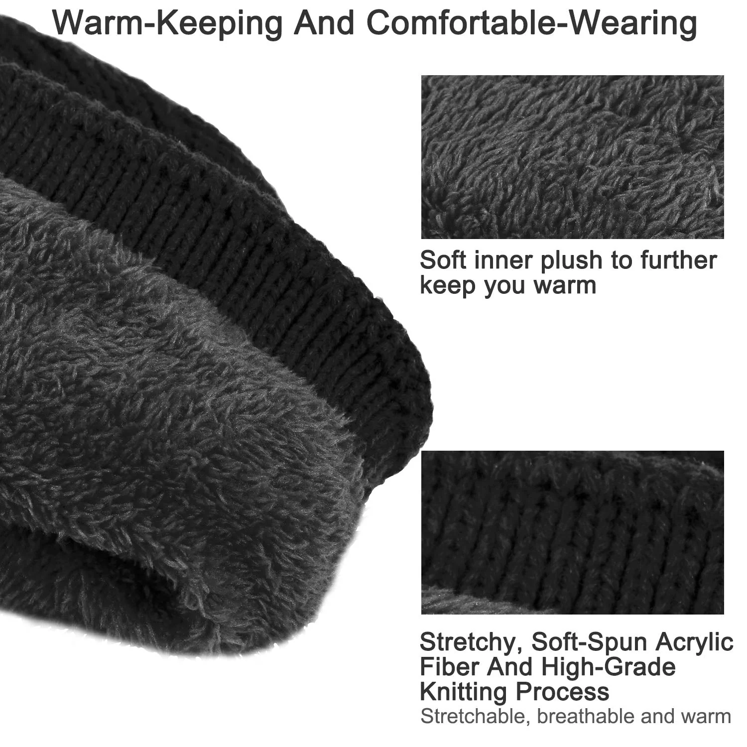 GBruno Unisex Knit Beanie Hat - Image 2