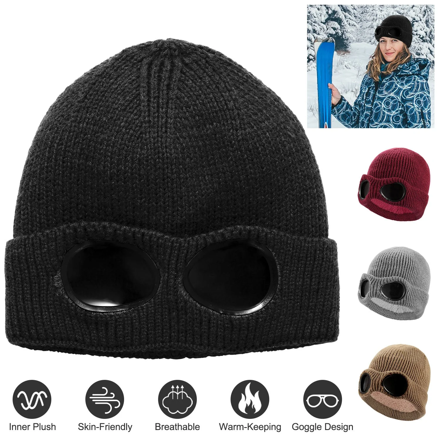 GBruno Unisex Knit Beanie Hat - Image 4