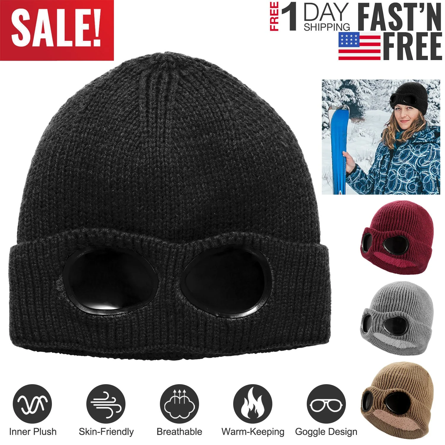 GBruno Unisex Knit Beanie Hat - Image 5