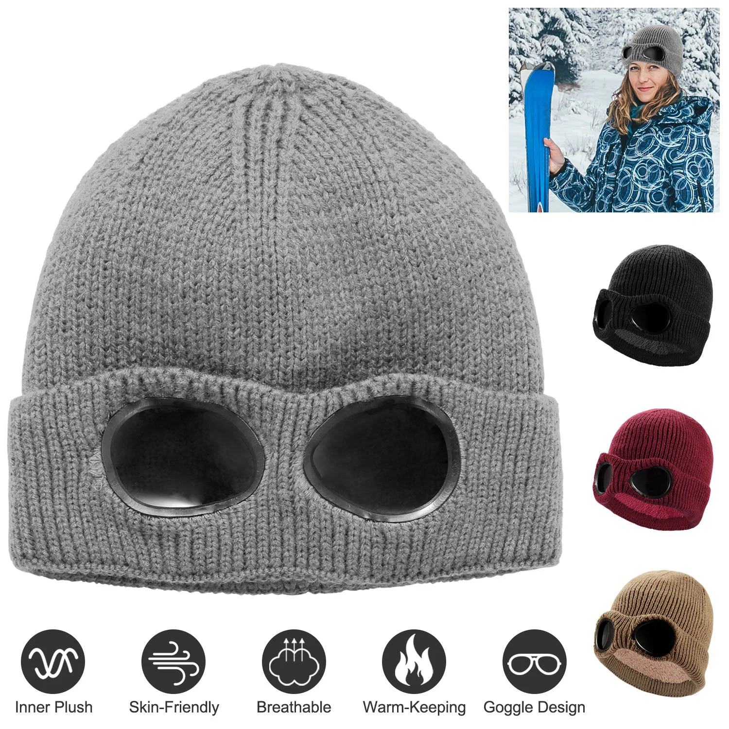 GBruno Unisex Knit Beanie Hat - Image 3