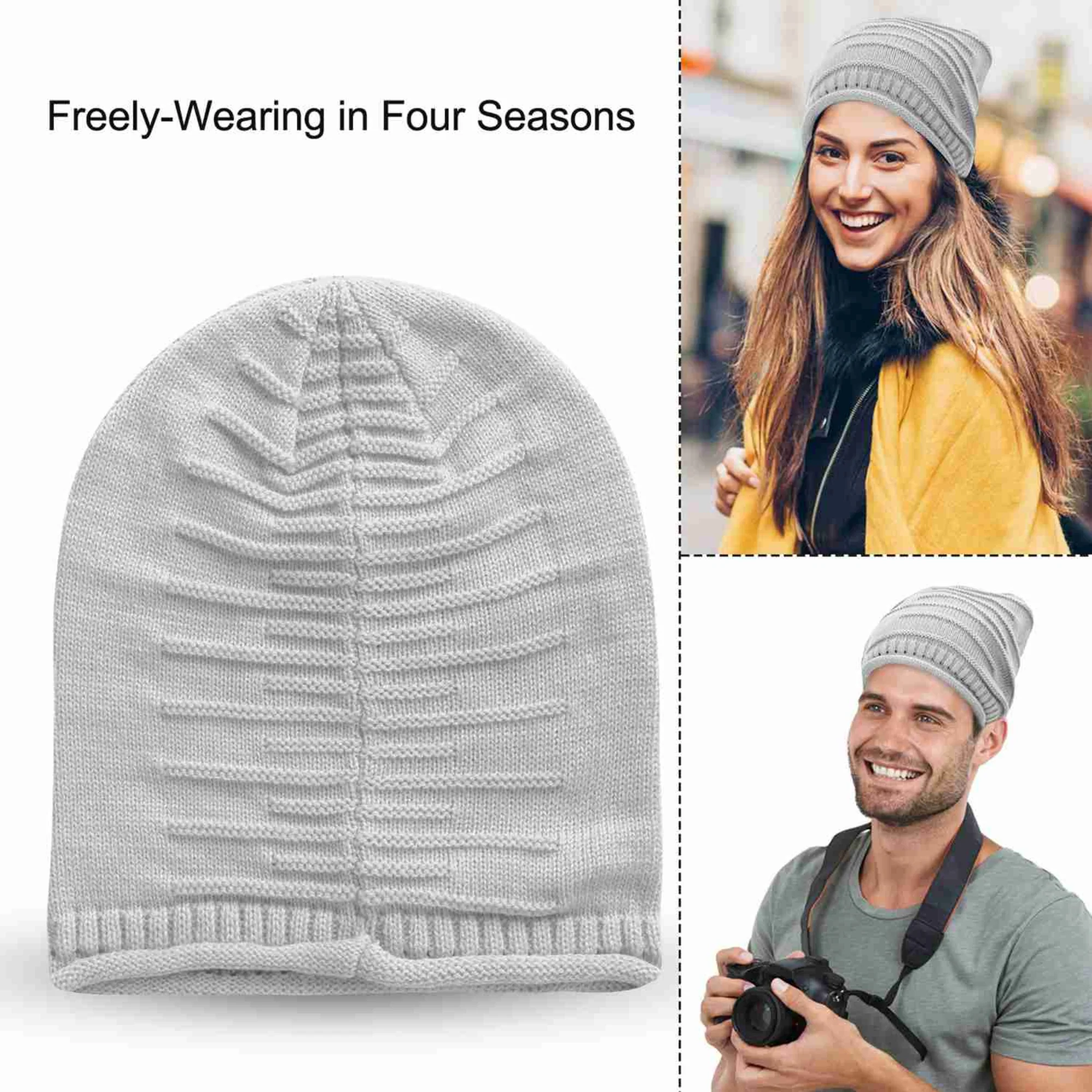 GBruno Unisex Knit Beanie Hat - Image 2