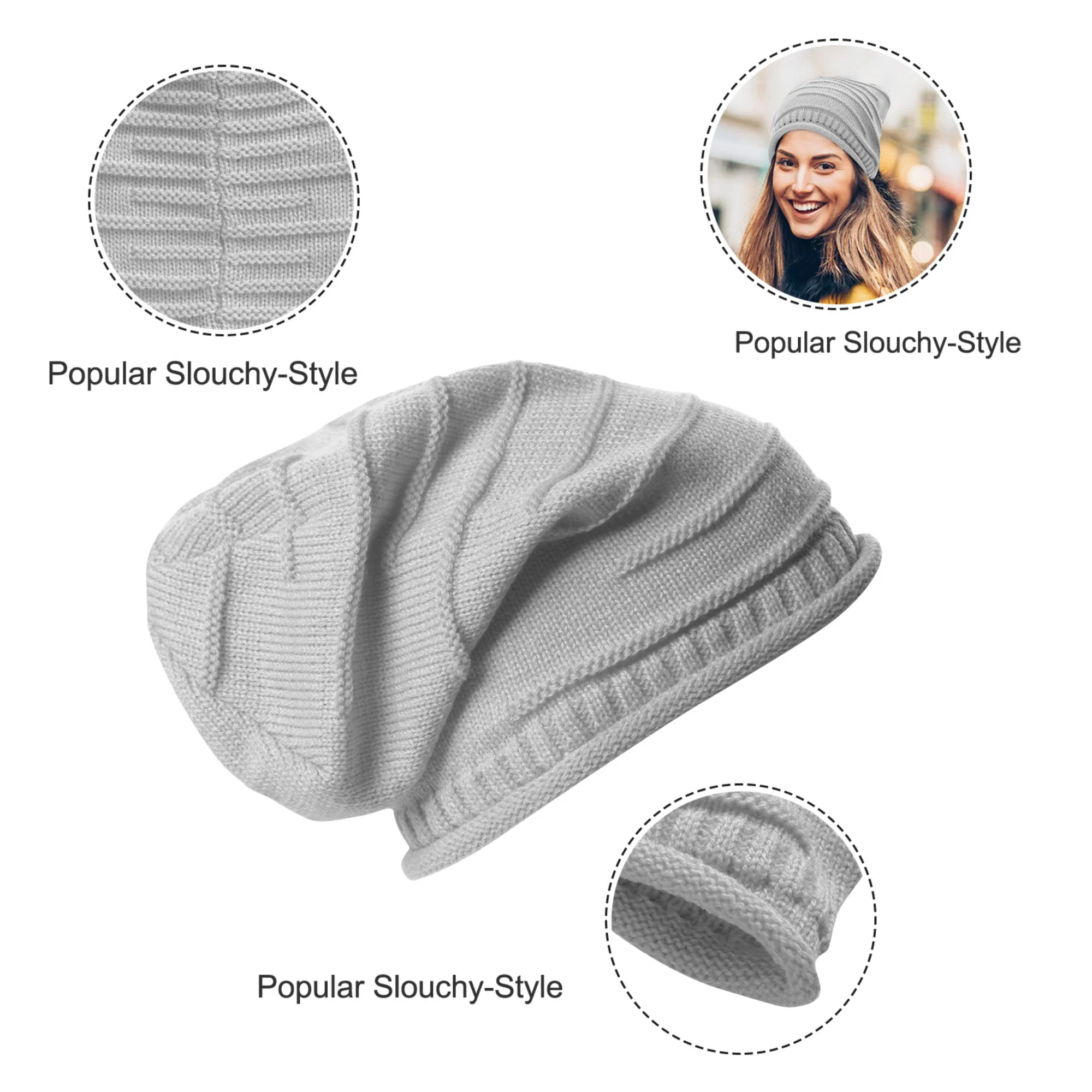 GBruno Unisex Knit Beanie Hat - Image 3